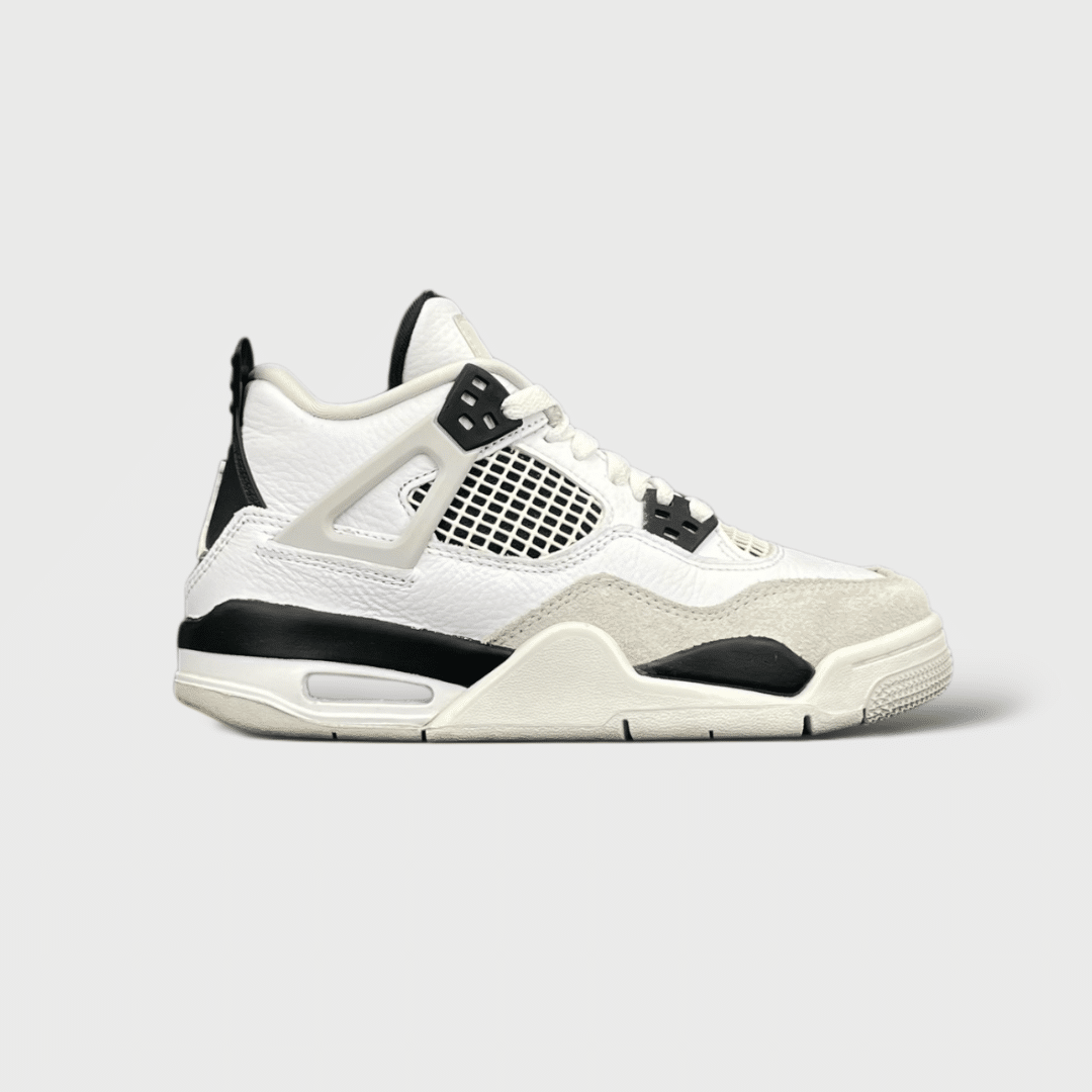 0000000106 jordan 4 Retro Military Black Blanc/Gris/Noir 36