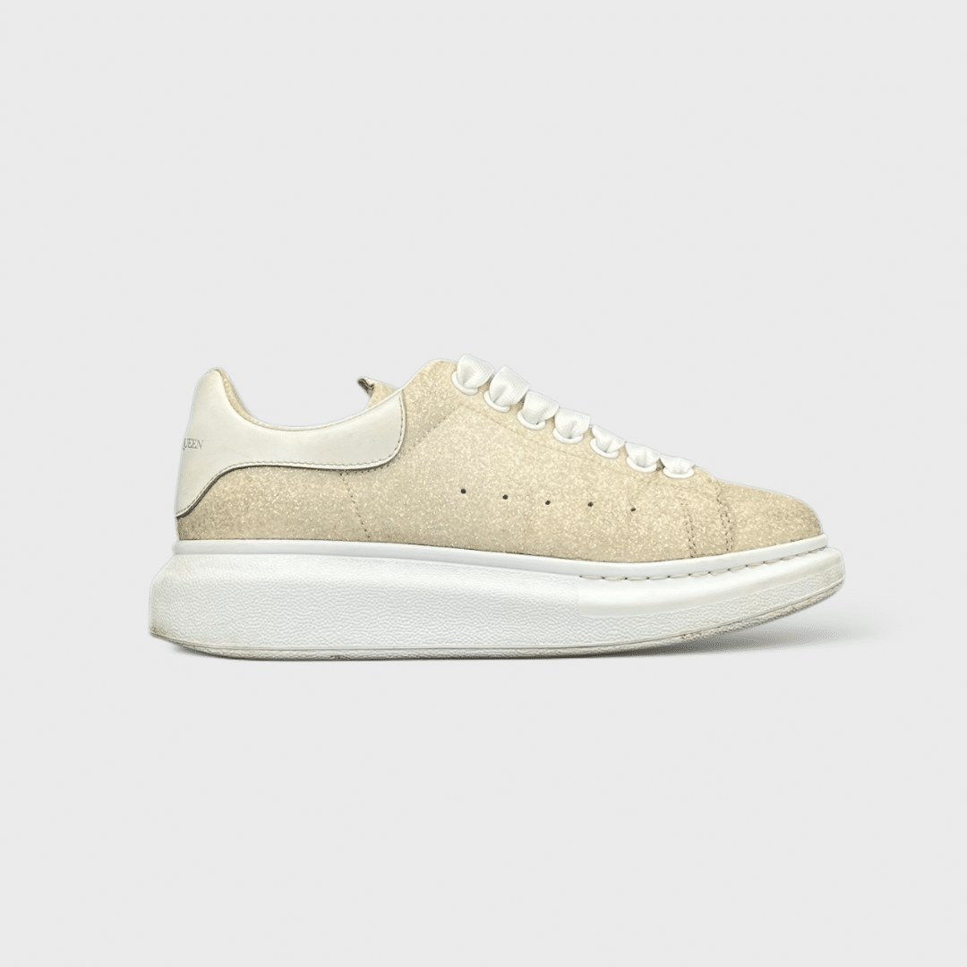 0000000386 Alexander Mcqueen Oversize blanc/or 37,5