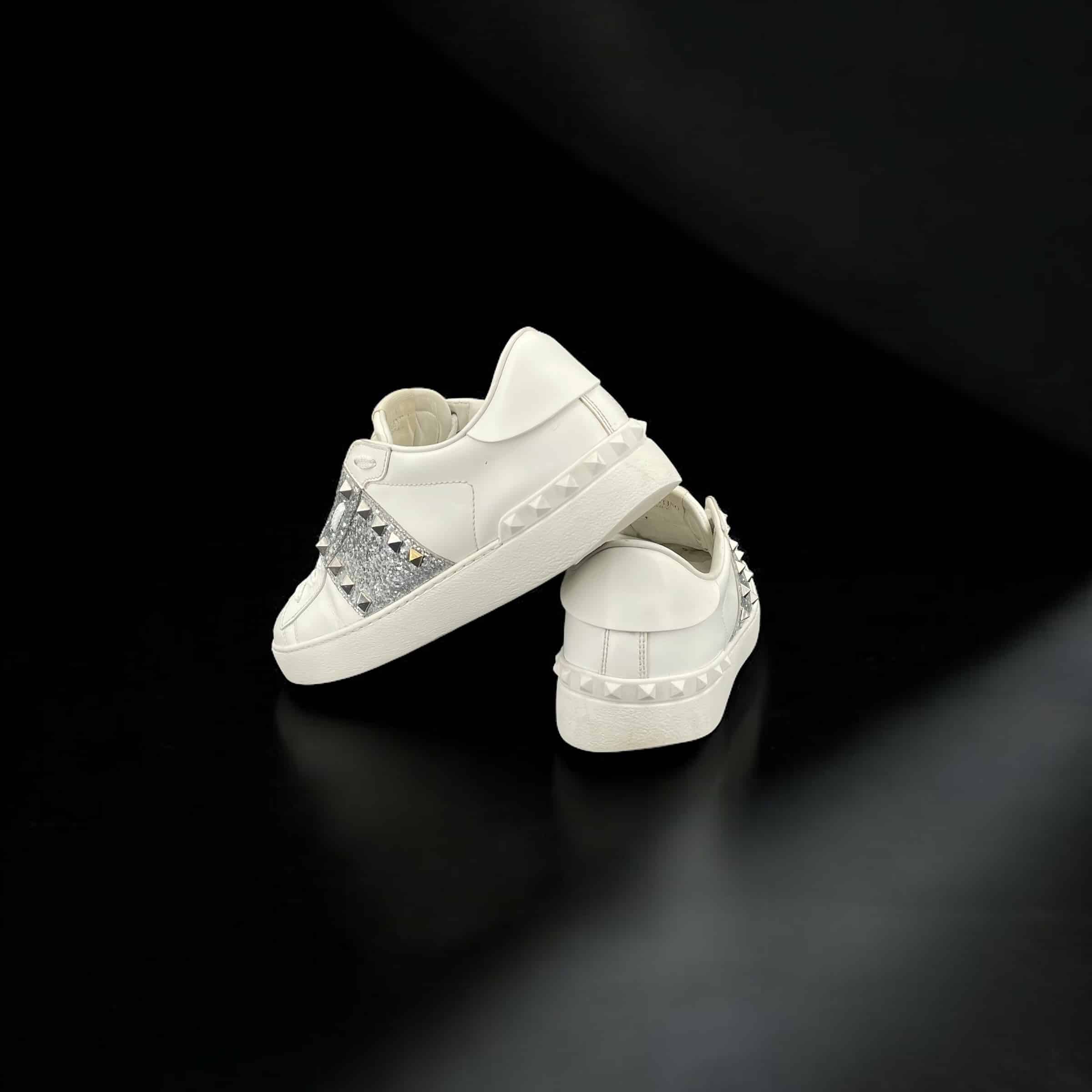 9282 Valentino Rockstud Blanc/Argenté/Paillettes 40 – 5