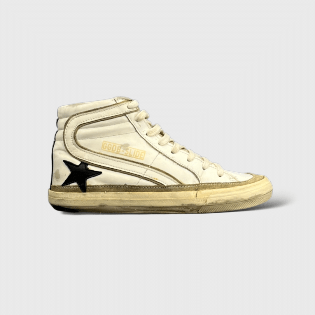 0000000439 Golden Goose Slide blanc/noir/gris 35
