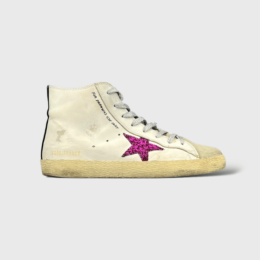 9787 Golden Goose Francy Blanc/Rose/Paillette 40