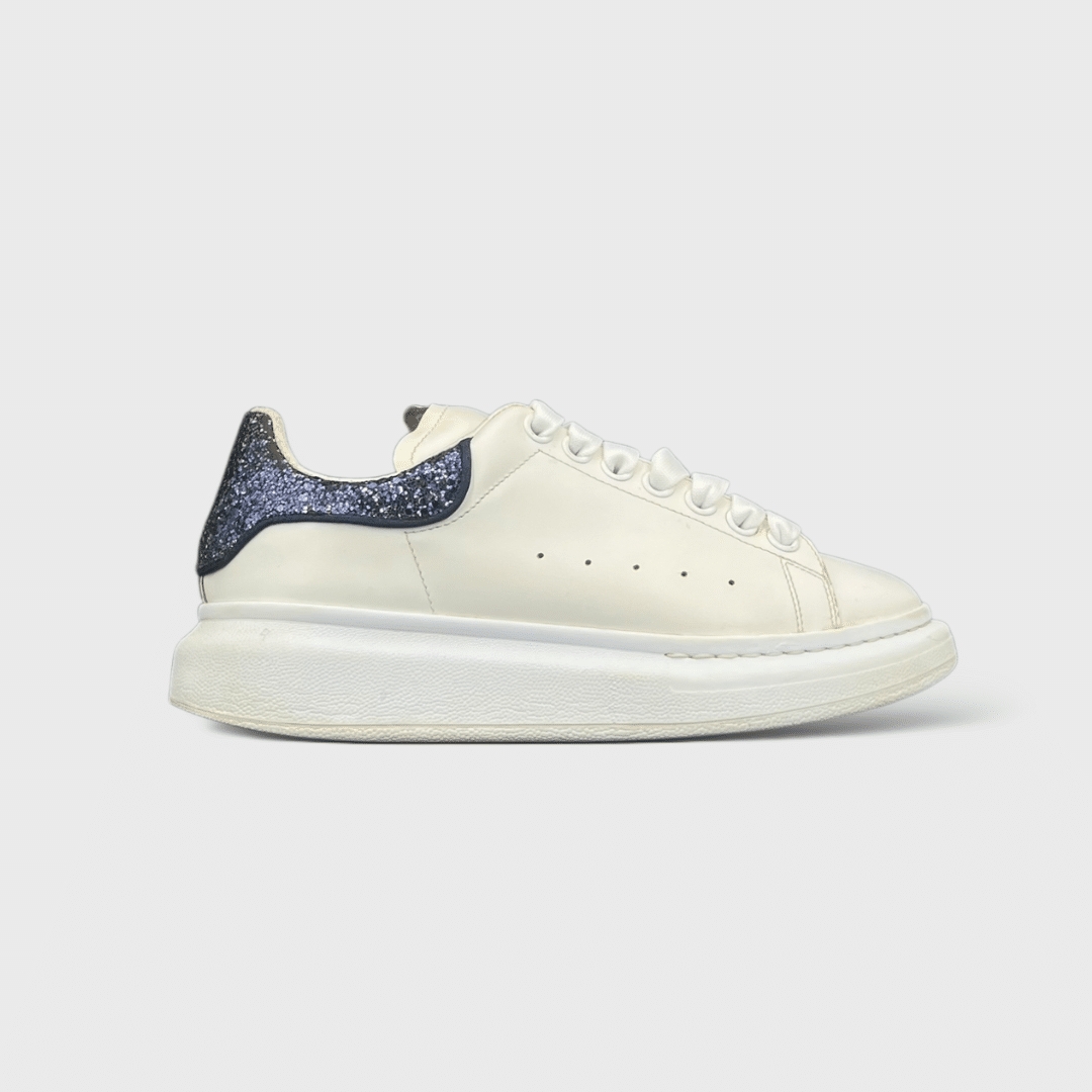 0000000658 Alexander Mcqueen Oversize Blanc/Bleu/Paillette 37