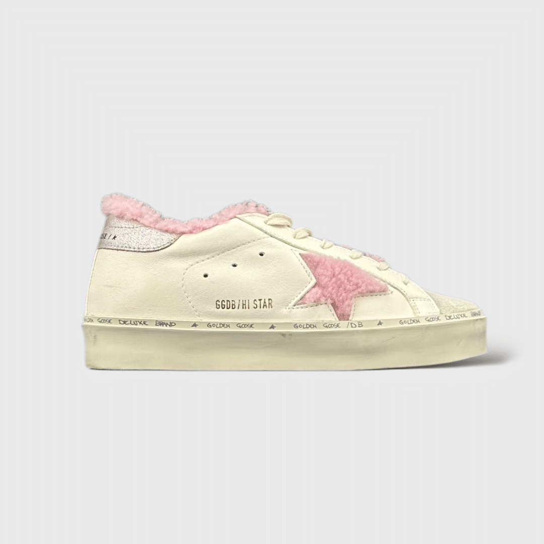 0000000769 Golden Goose hi star Blanc/Rose/Moumoute 39