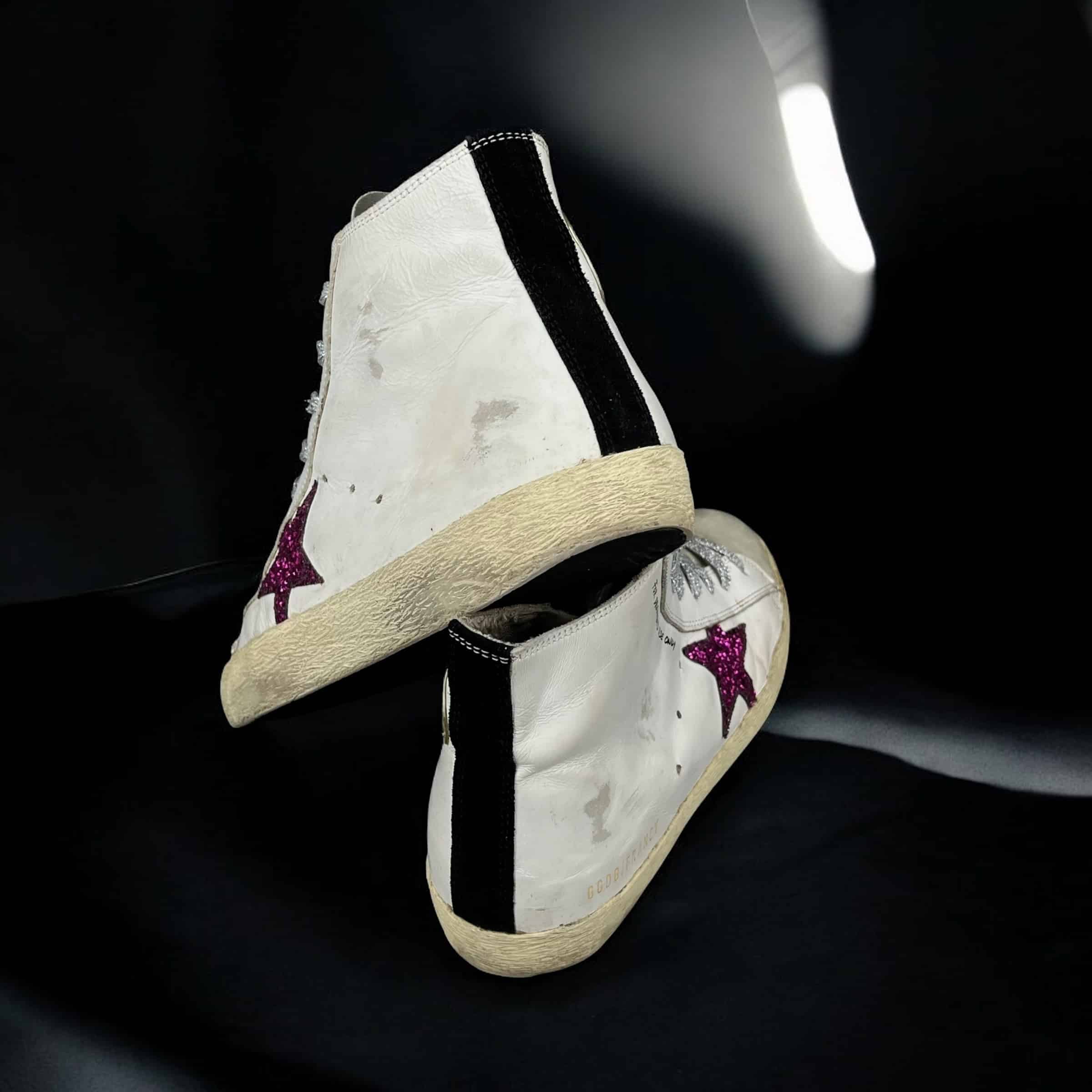 9787 Golden Goose Francy Blanc/Rose/Paillette 40 – 5