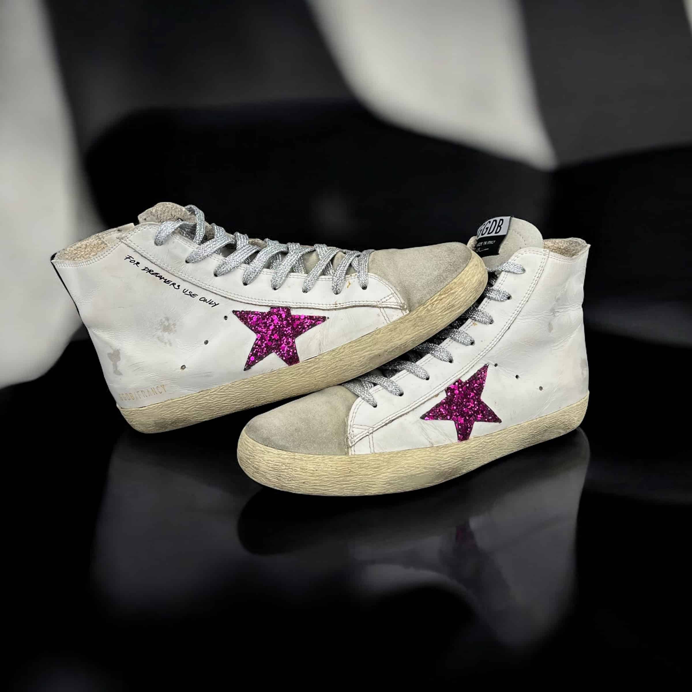 9787 Golden Goose Francy Blanc/Rose/Paillette 40 – 4