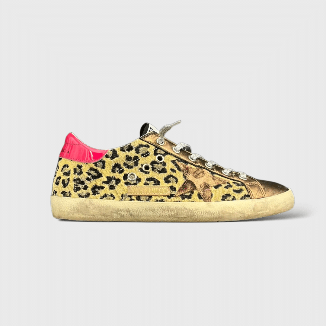 0000000591 Golden Goose Super Star leopard/rose 39
