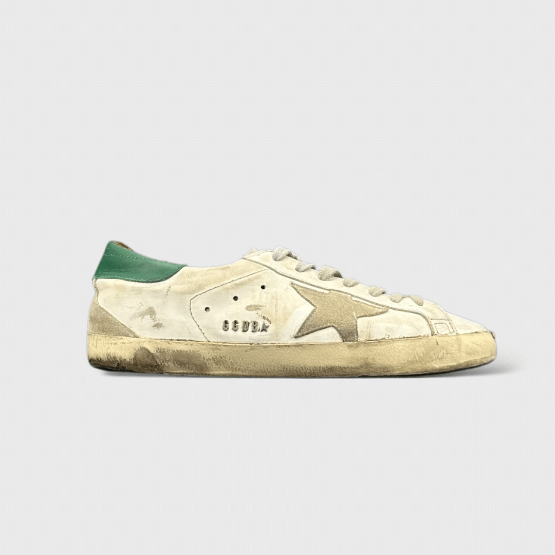 0000000480 Golden Goose Super Star Blanc/Vert 41