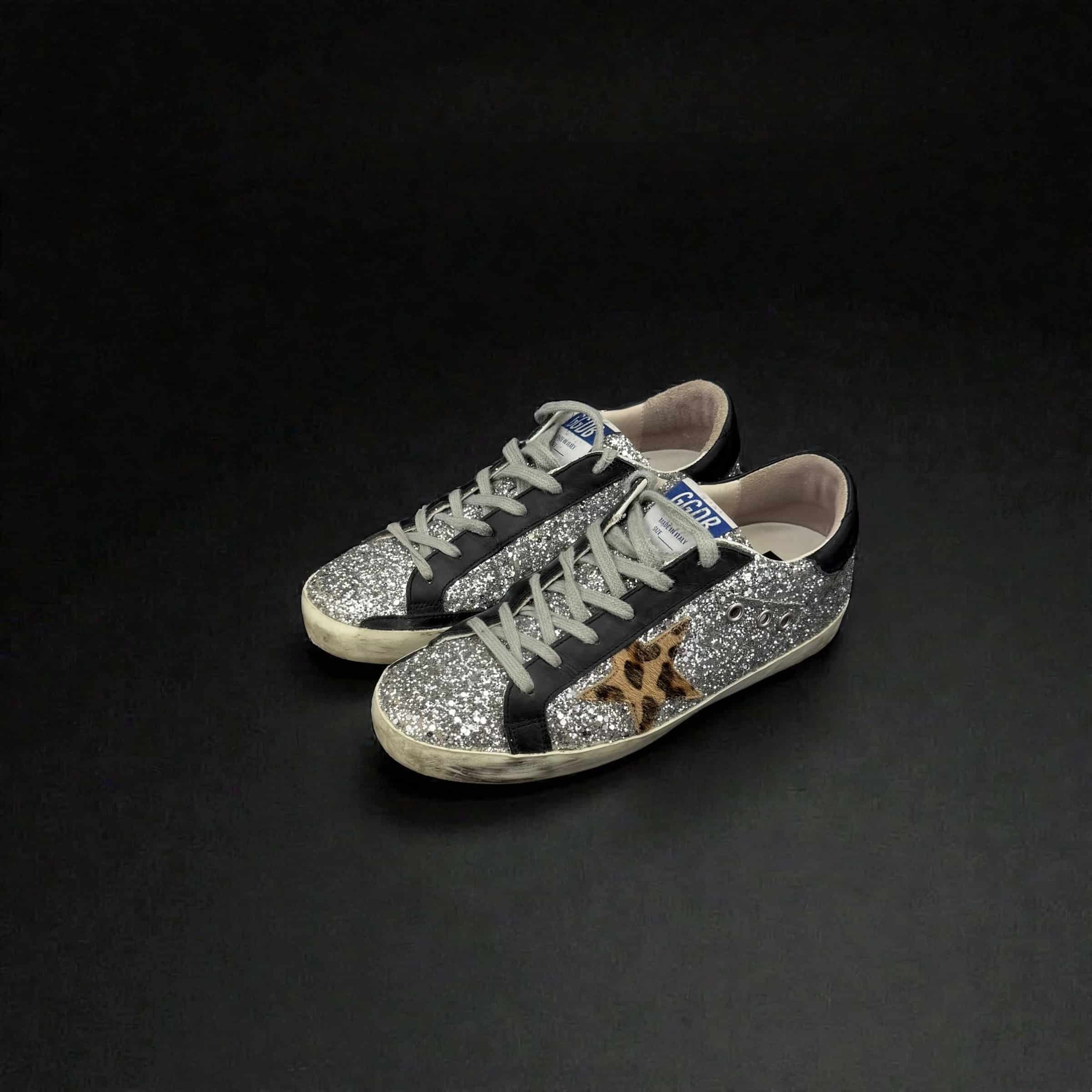 V10644 Golden Goose Superstar Noir/Argenté/Paillette 37 – 2
