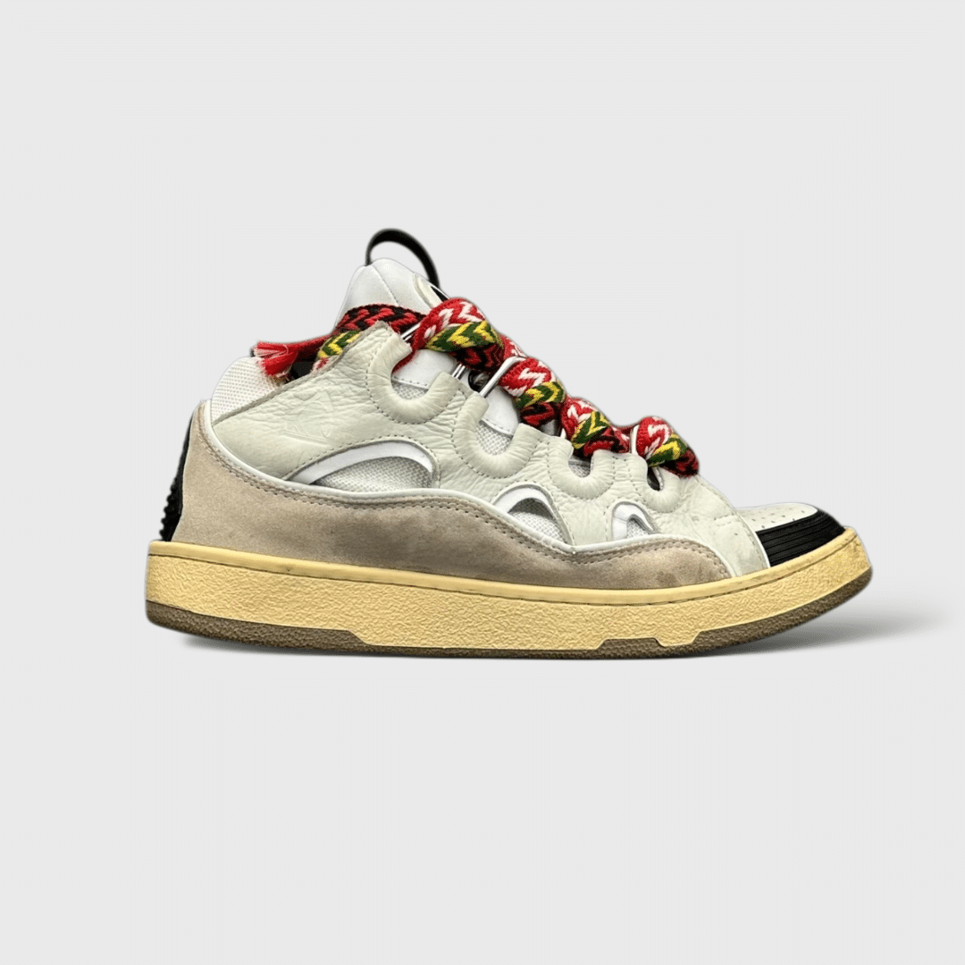 0000000979 Lanvin Curb Blanc Rouge Vert  41