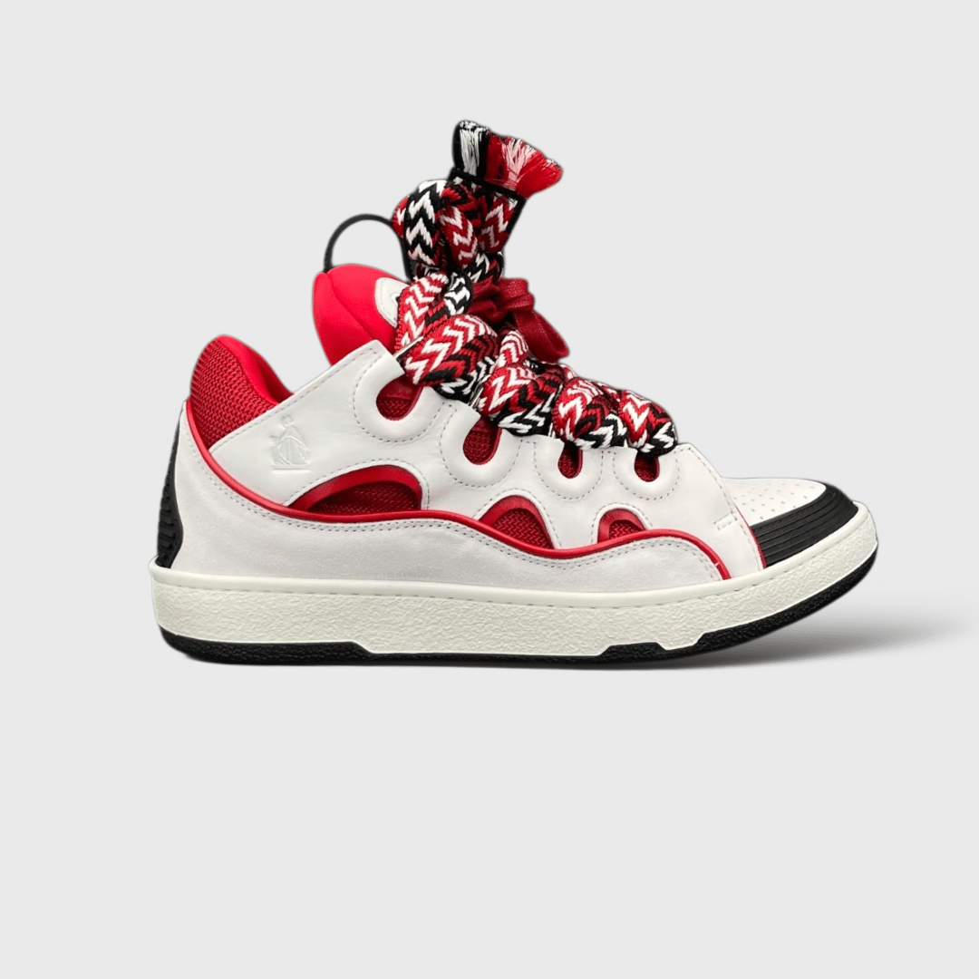 0000001075 Lanvin Curb Blanc/Rouge 41
