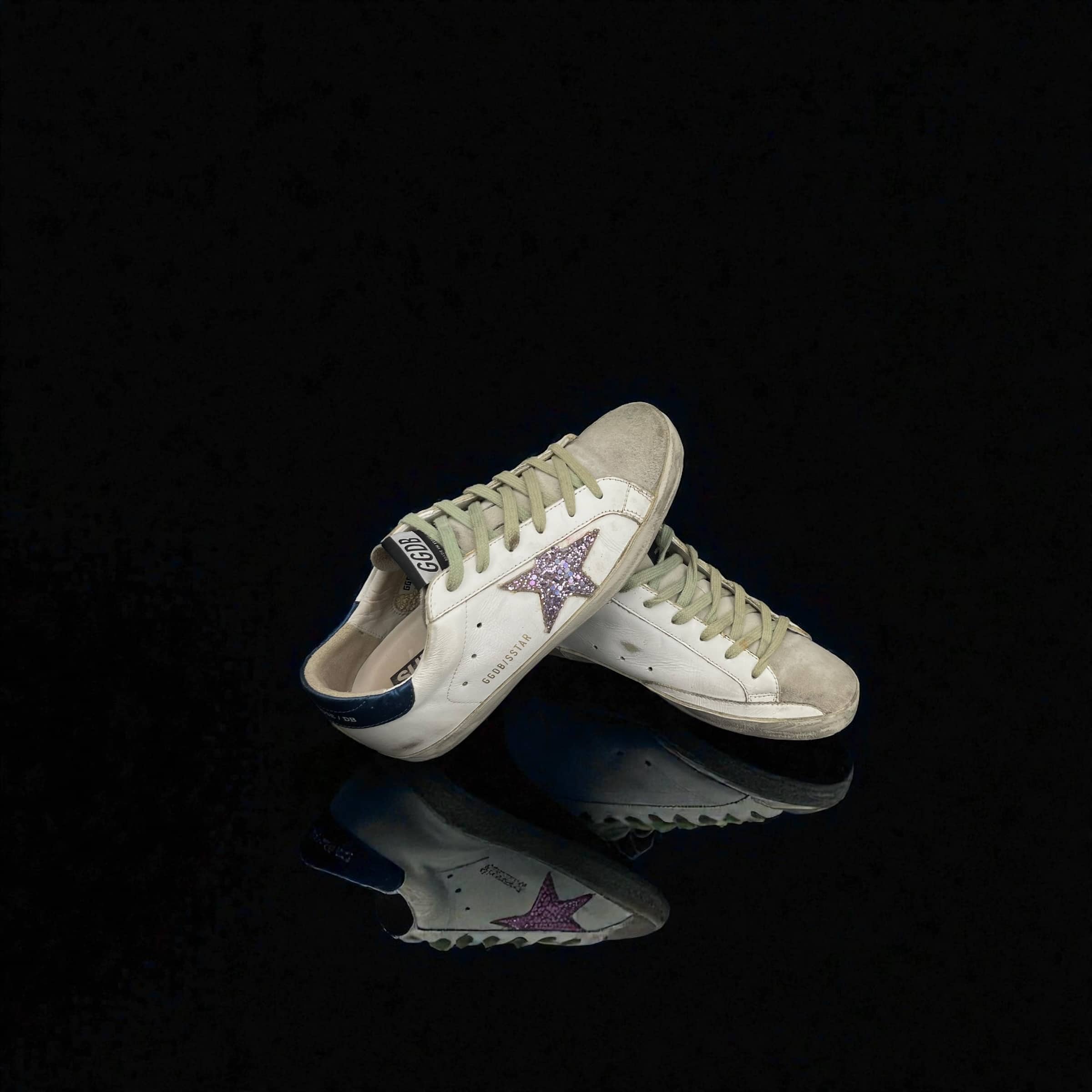 0000001206 Golden Goose Super Star Bleu/Violet/Paillette 37 – 4