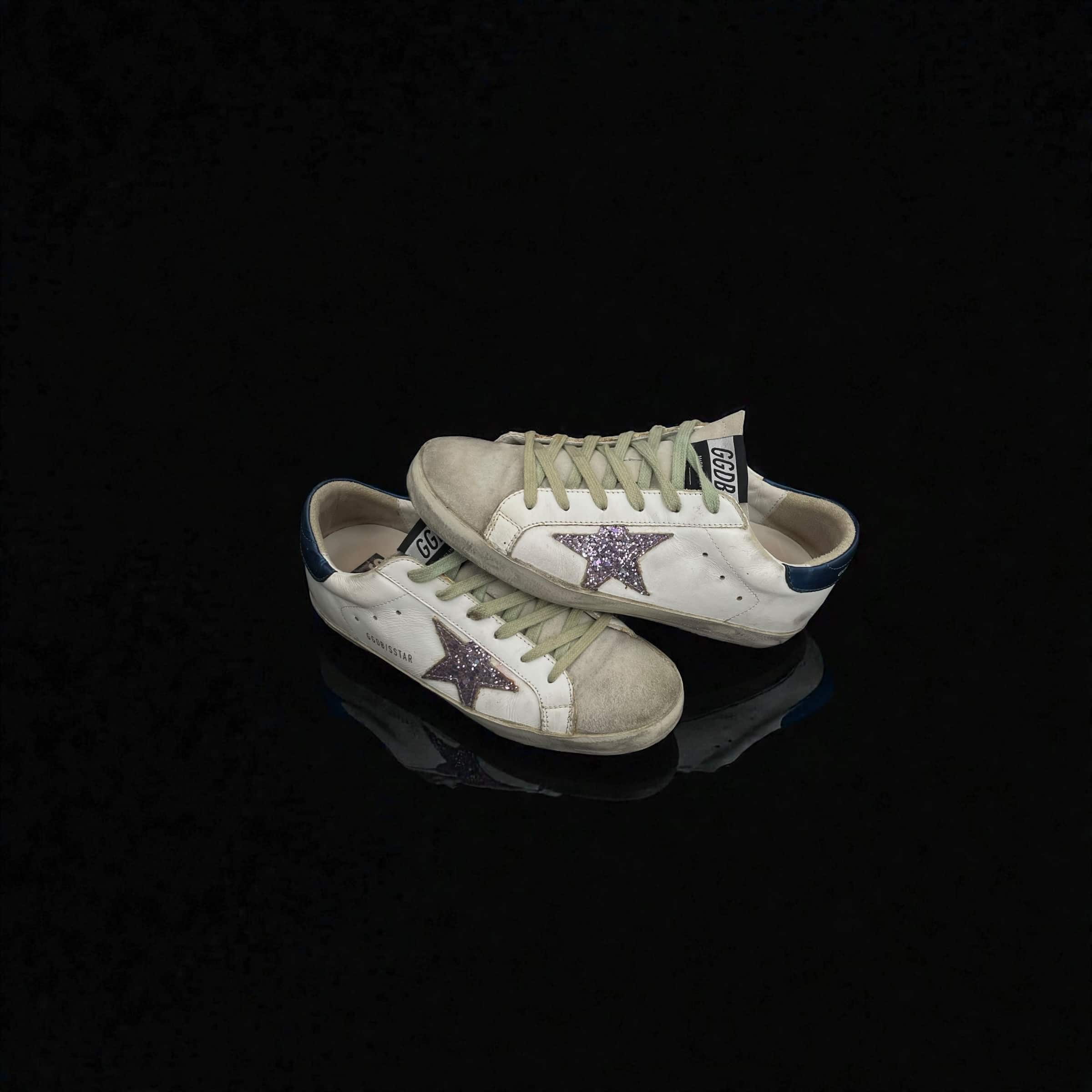 0000001206 Golden Goose Super Star Bleu/Violet/Paillette 37 – 3