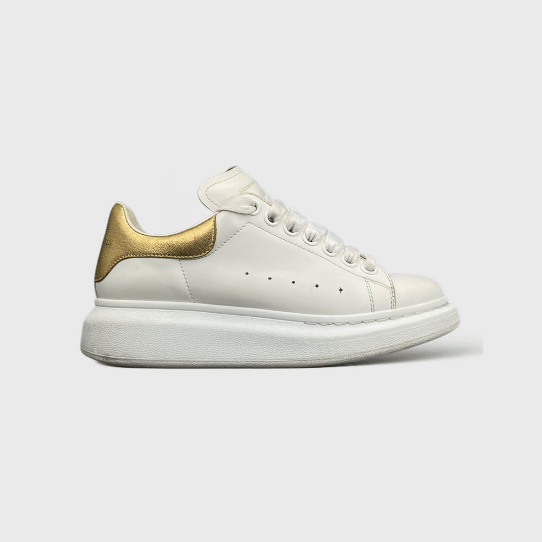0000001196 Alexander Mcqueen Oversize Blanc/Or 35.5