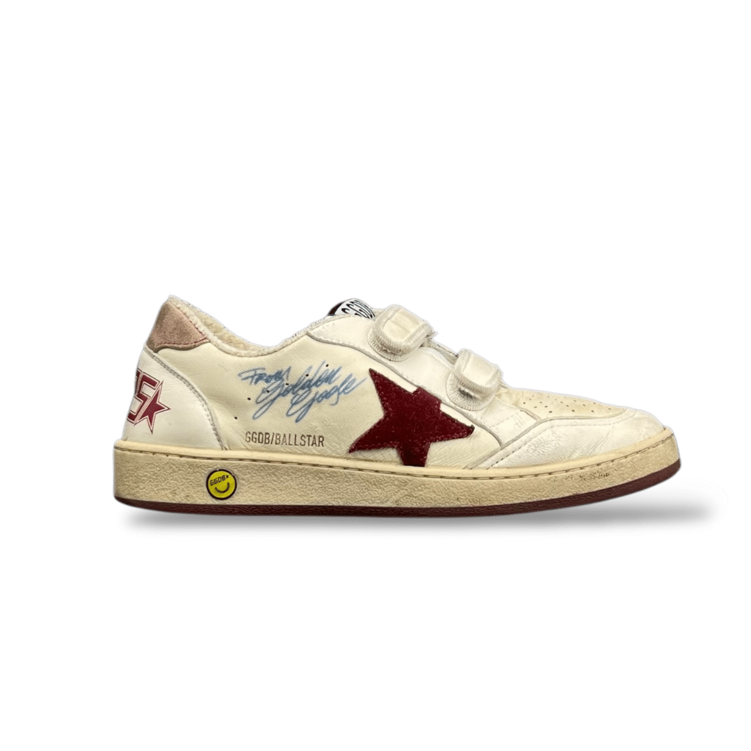 0000001258 Golden Goose Ball Star Blanc/Rouge 35