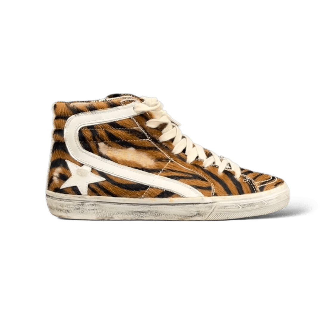 0000001158 Golden Goose Slide Tigré/Blanc 37