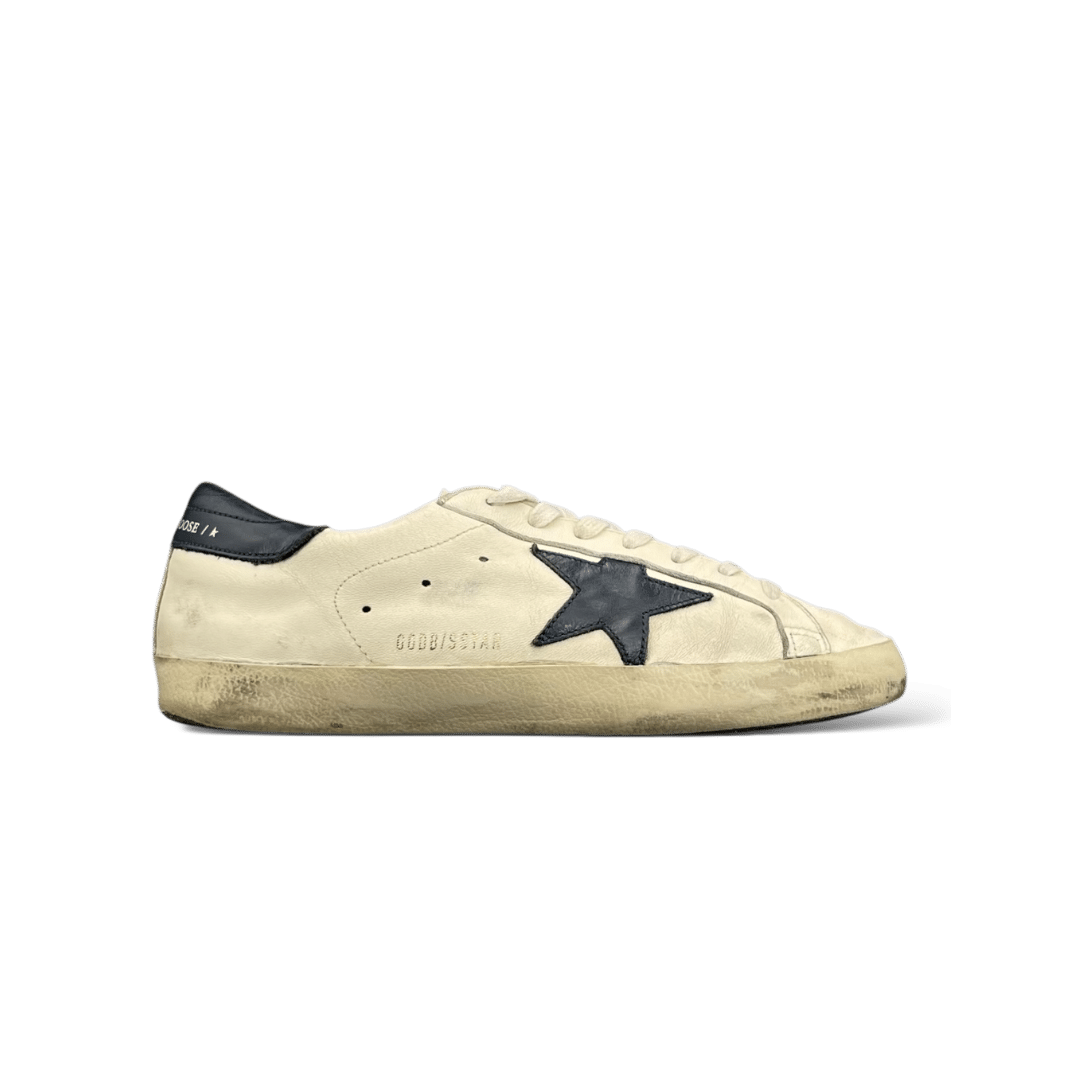 0000001543 Golden Goose Super Star Beige/Bleu Marine 40