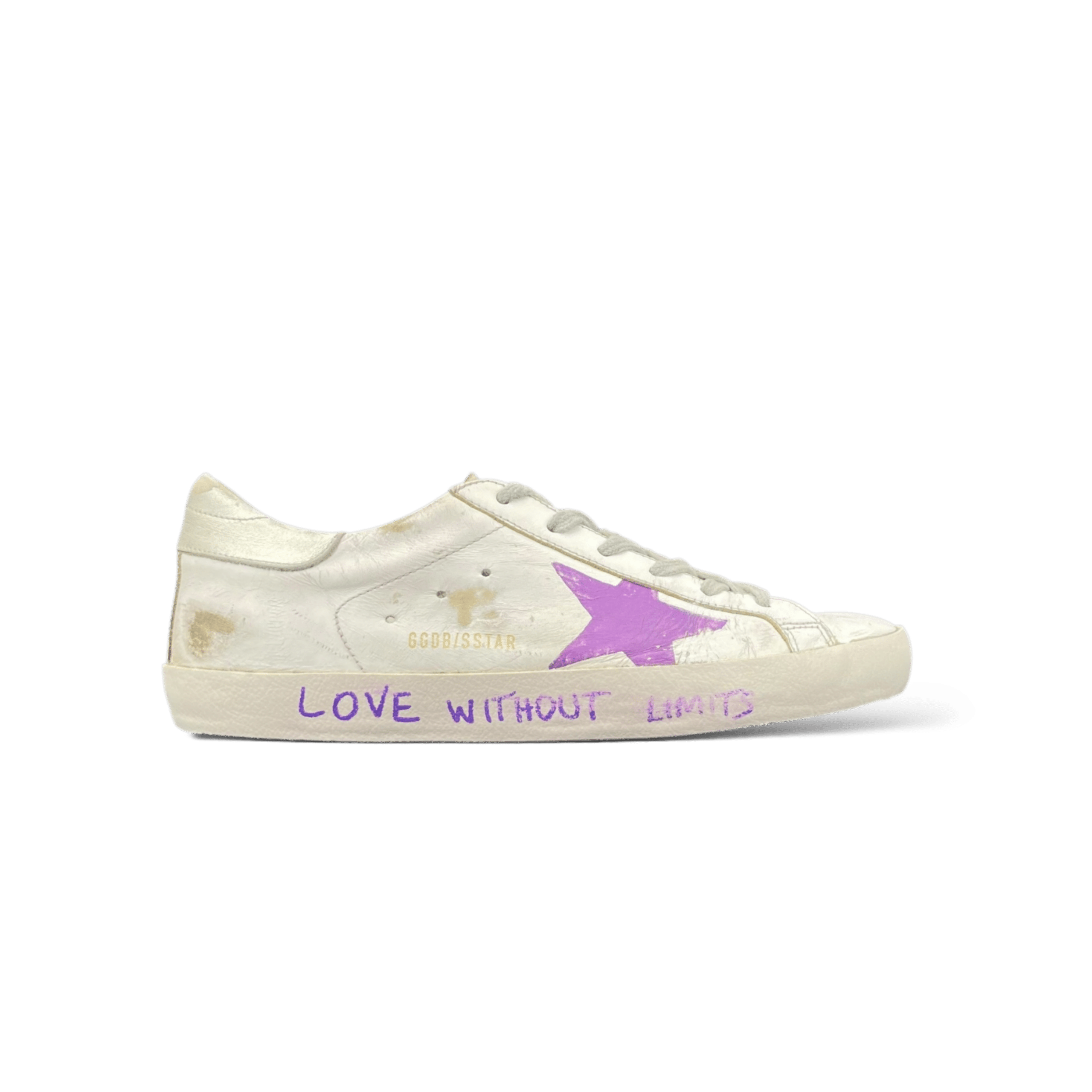 Golden Goose Super Star Blanc/Violet/Argenté 40