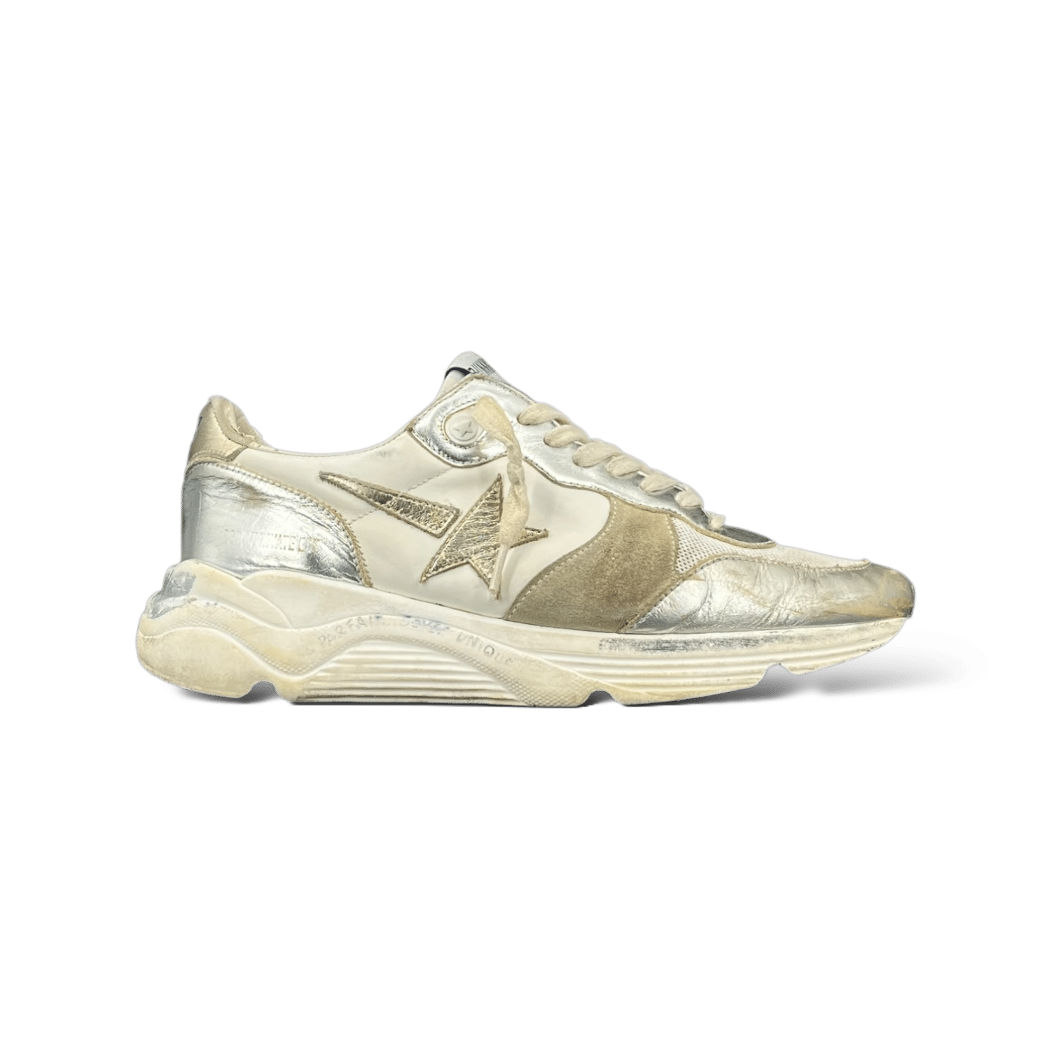 0000002288 Golden Goose Running Doré Argenté 39