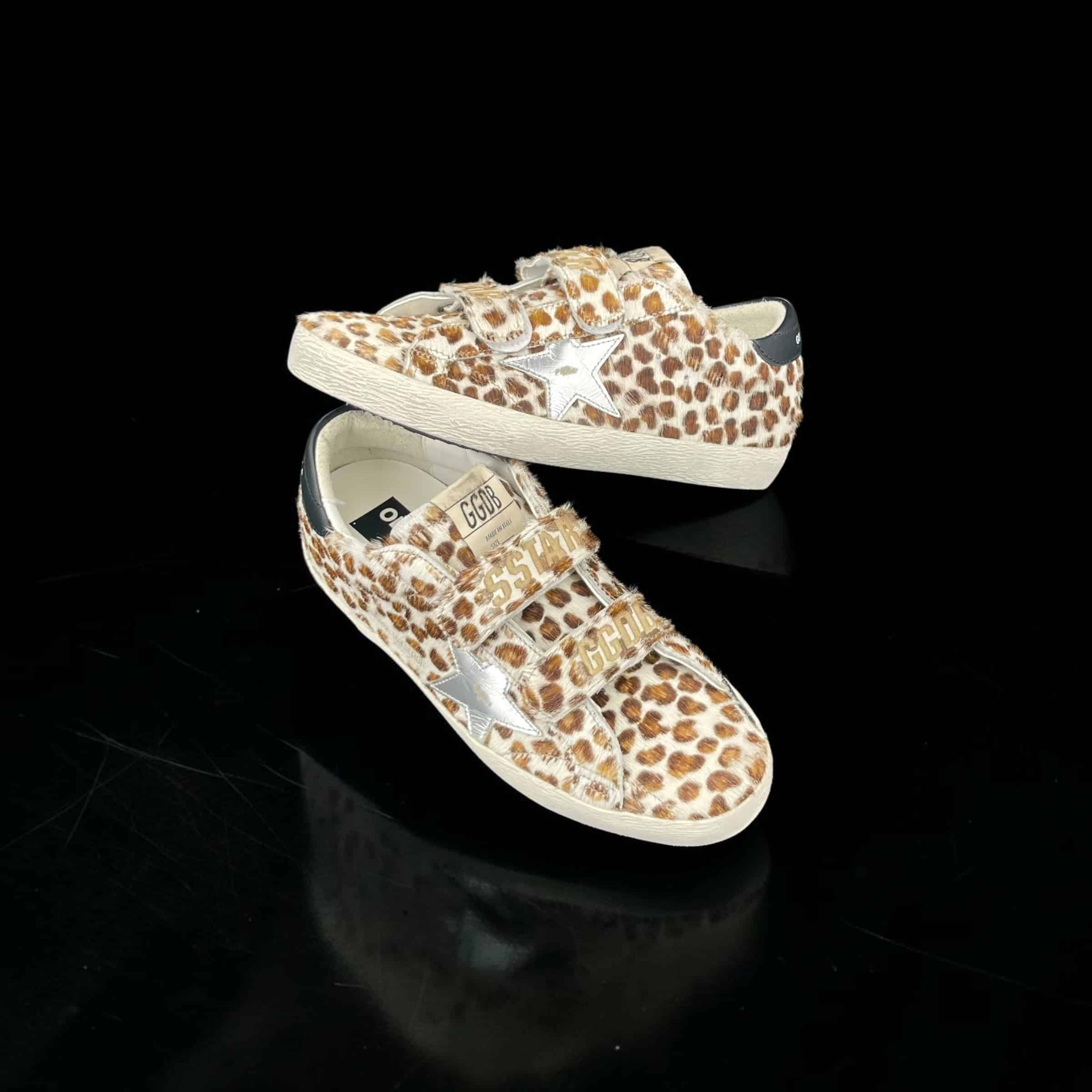 Golden Goose Old School Blanc/Marron 38 – 2
