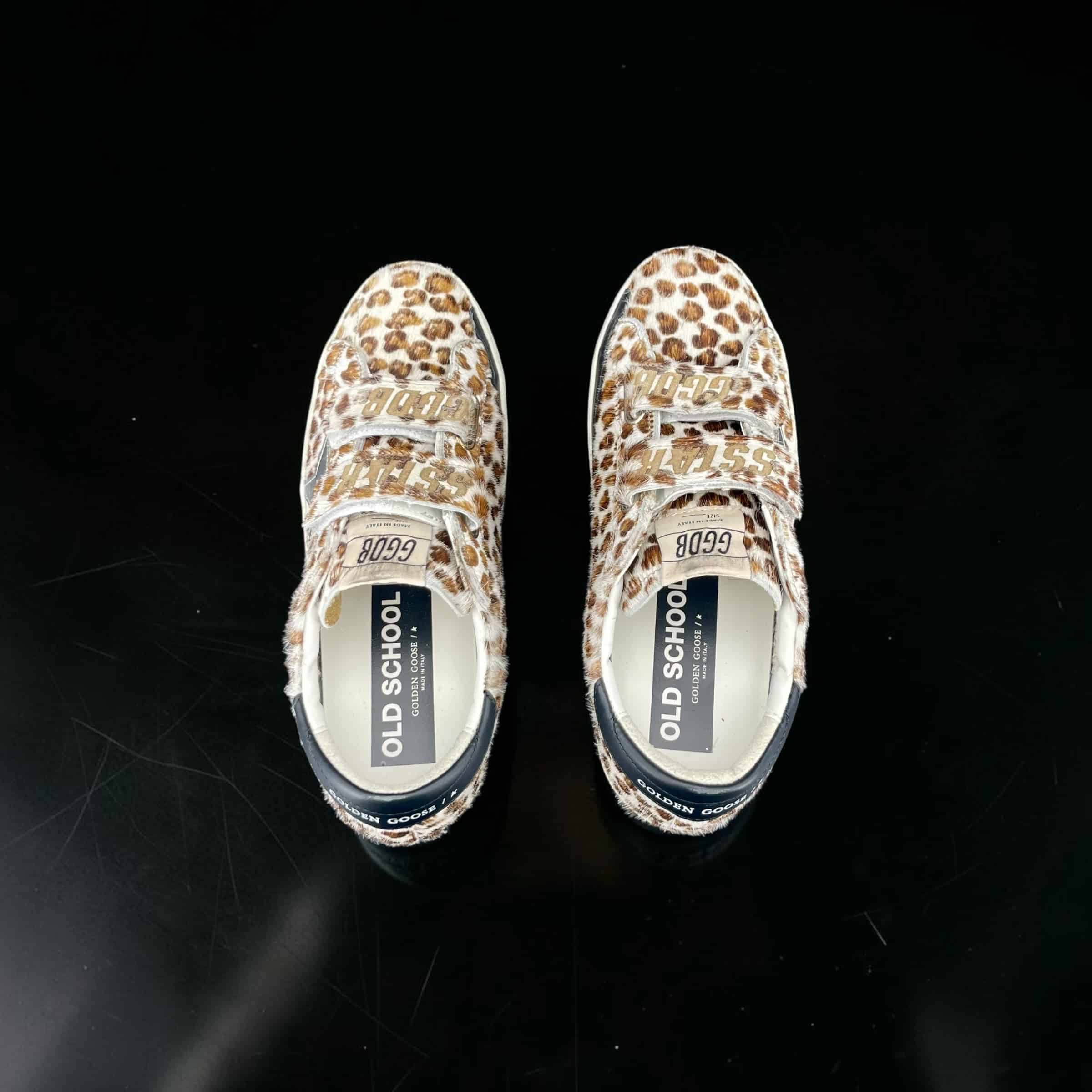 Golden Goose Old School Blanc/Marron 38 – 4