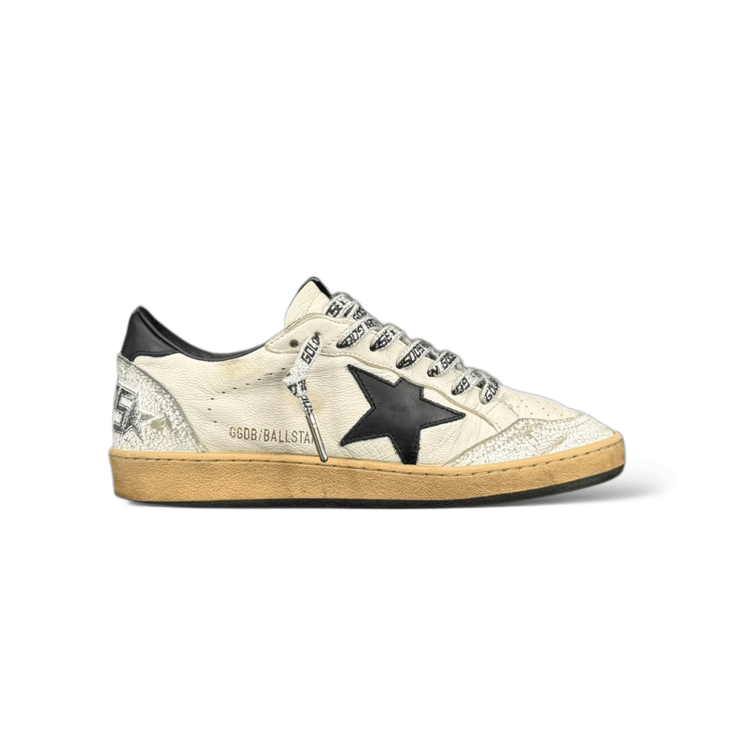 Golden Goose Ball Star Blanc/Noir/Argent 37