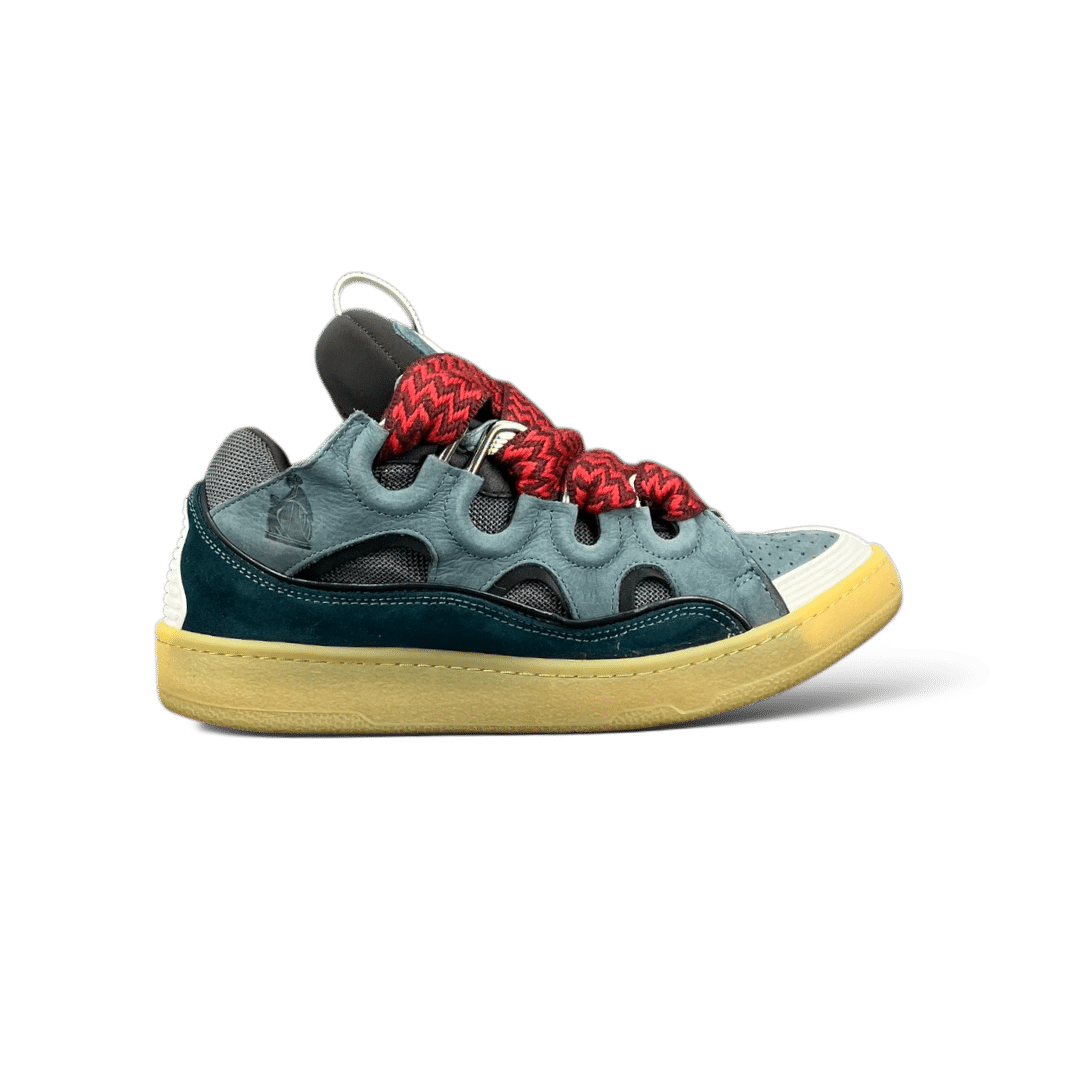 0000002324 Lanvin Curb Bleu Turquoise Rouge 40
