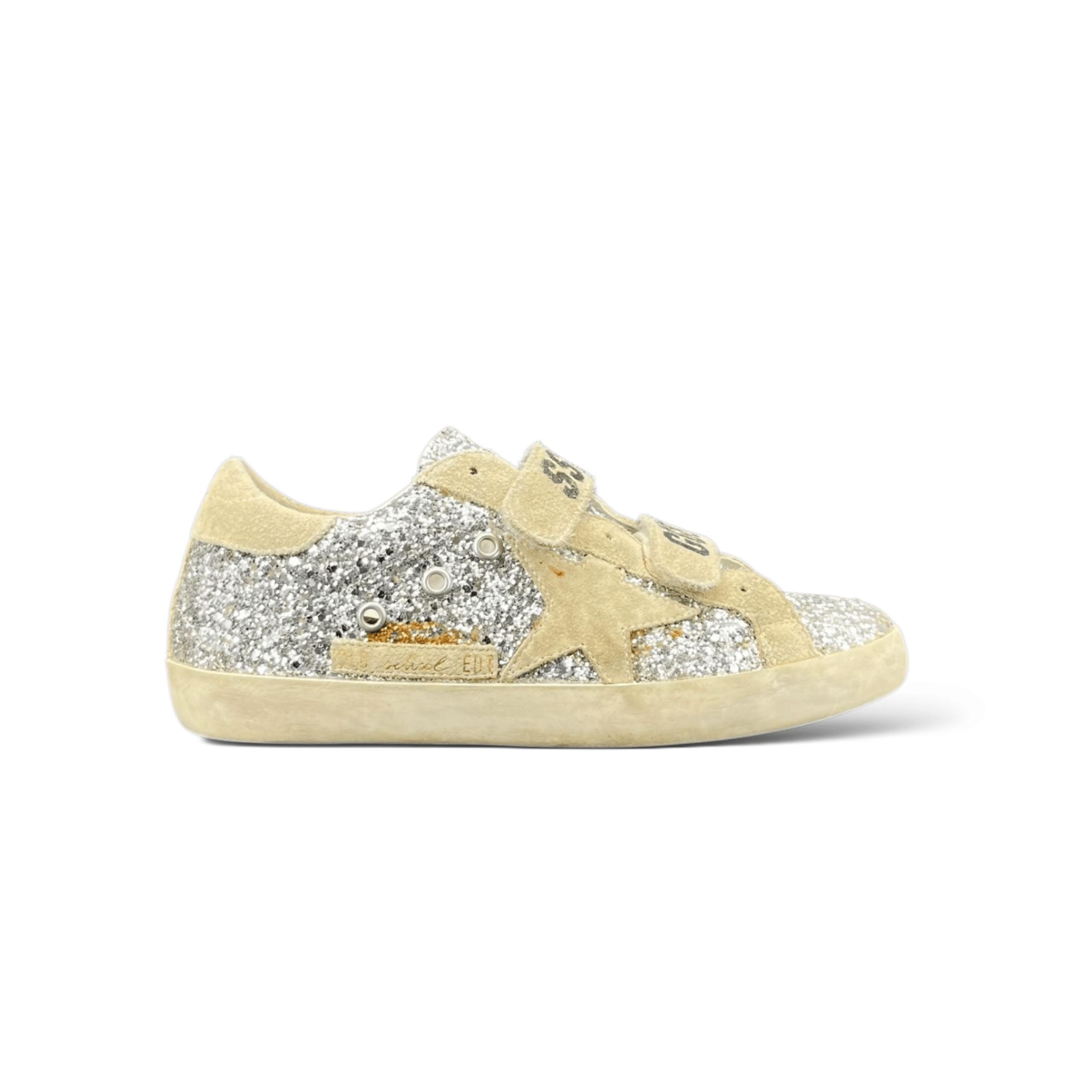 Golden Goose Old School Beige/Argenté/Paillette 35