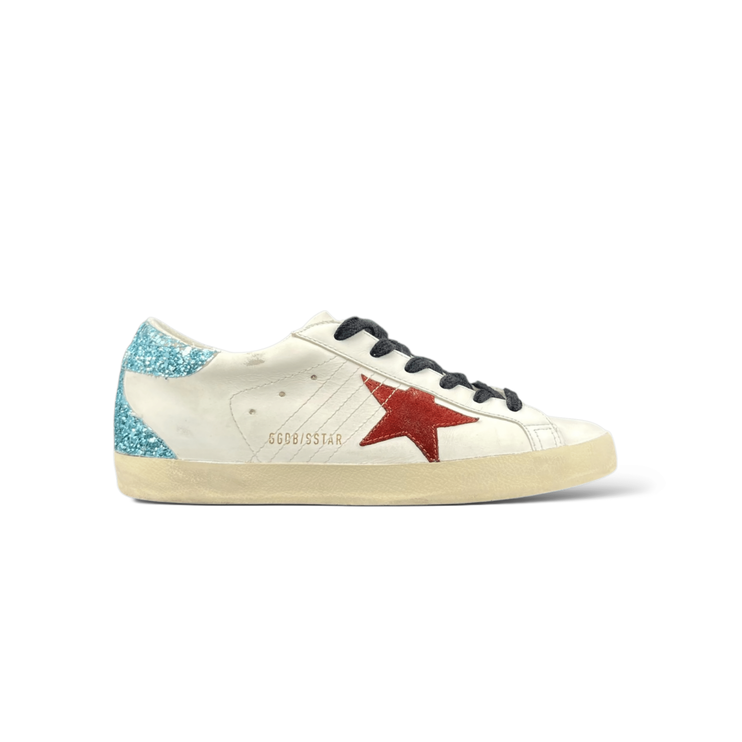 Golden Goose Super Star Blanc/Rouge/Bleu/Paillette 39