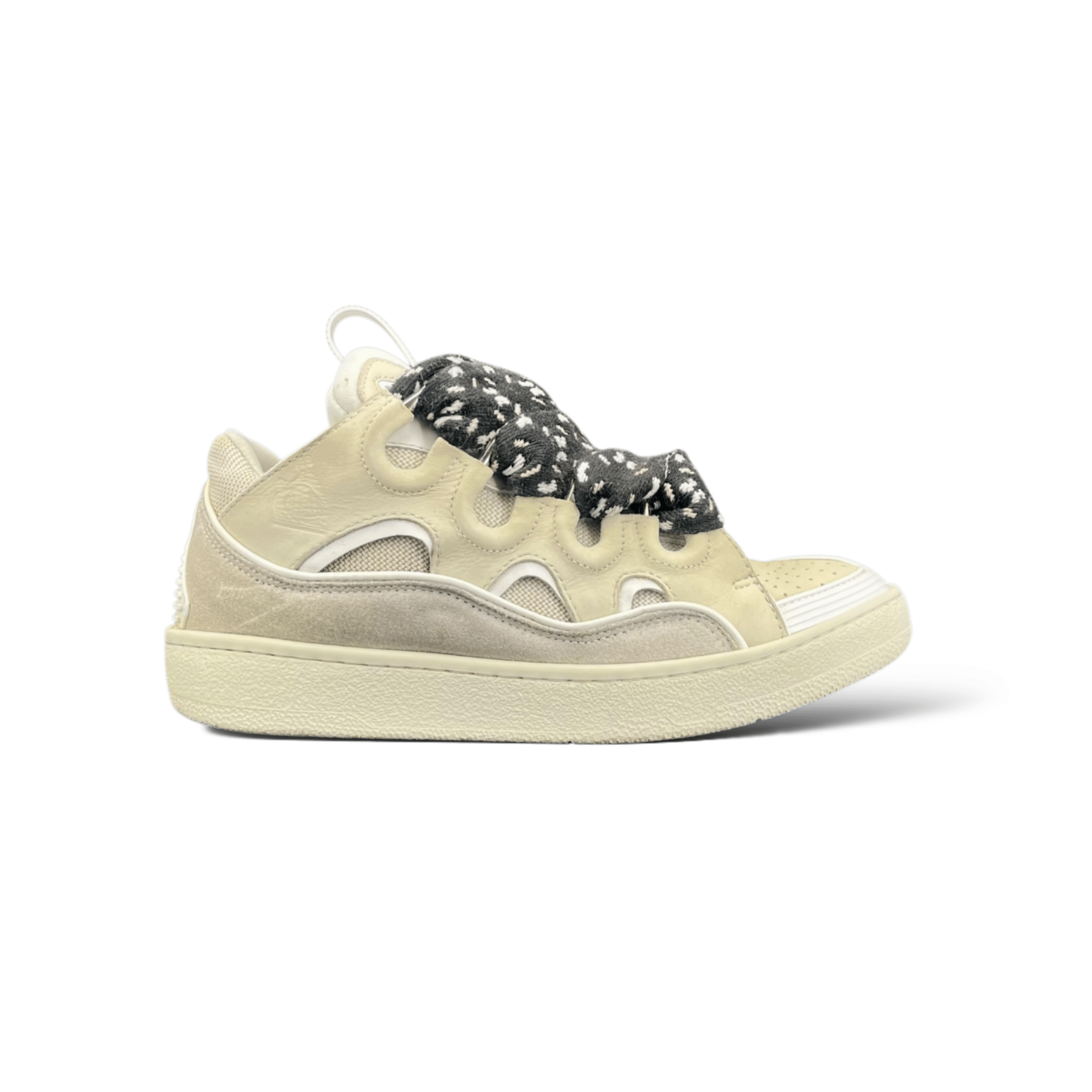 Lanvin Curb Beige/Blanc/Noir 38