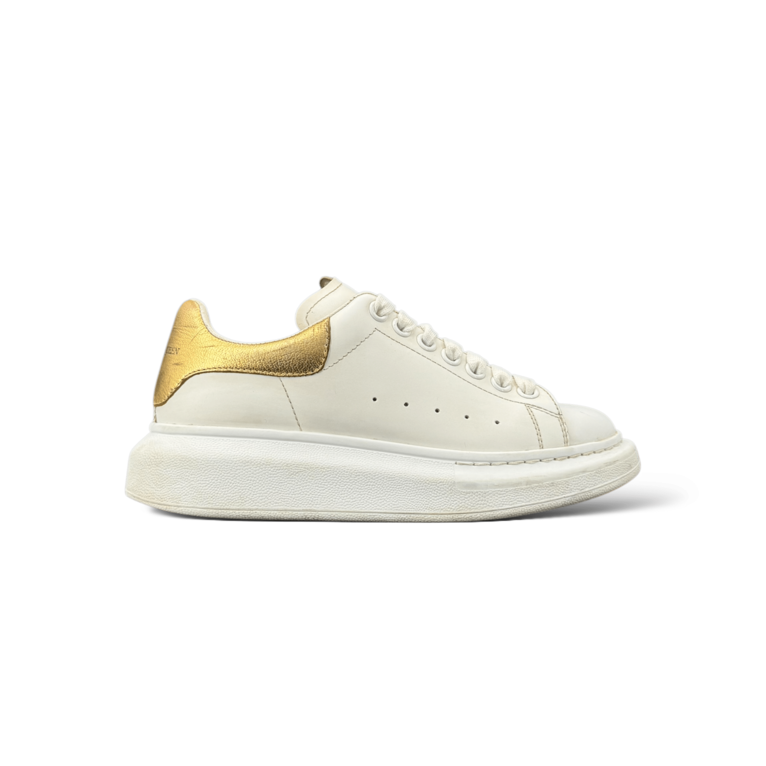 Alexander Mcqueen Oversize Blanc/Or 37.5