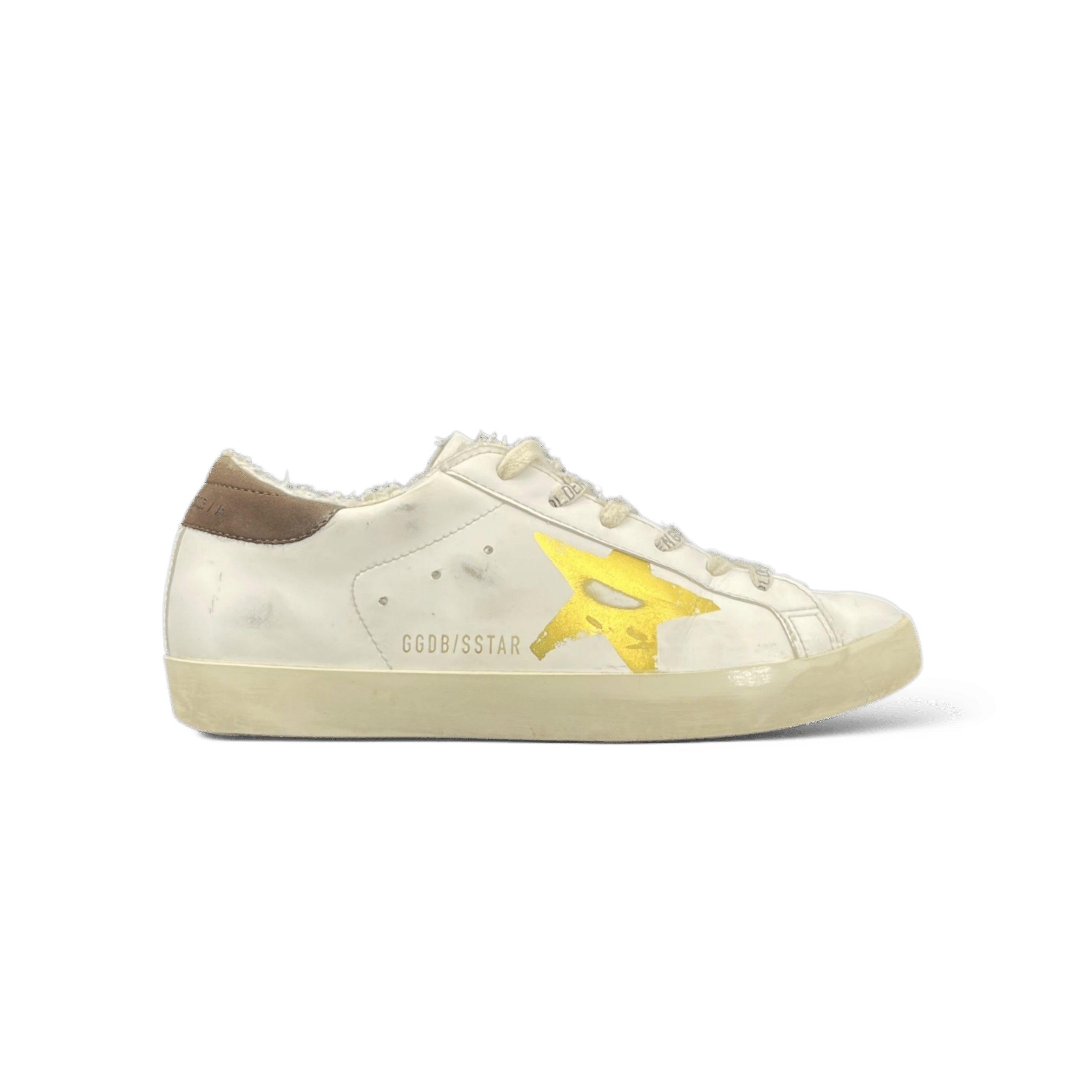 Golden Goose Super Star Blanc/Marron/Doré 36