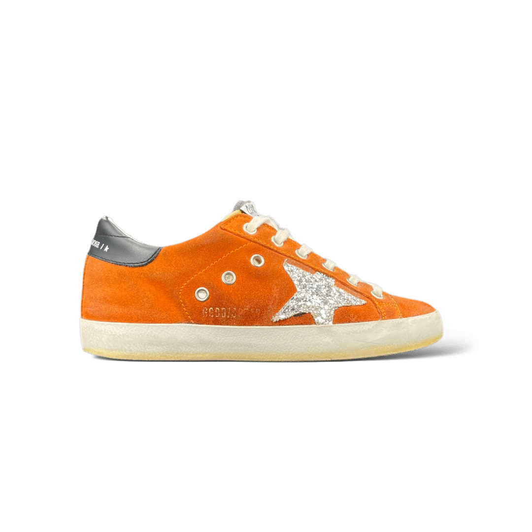 Golden Goose Super Star Orange/Argenté/Noir 35