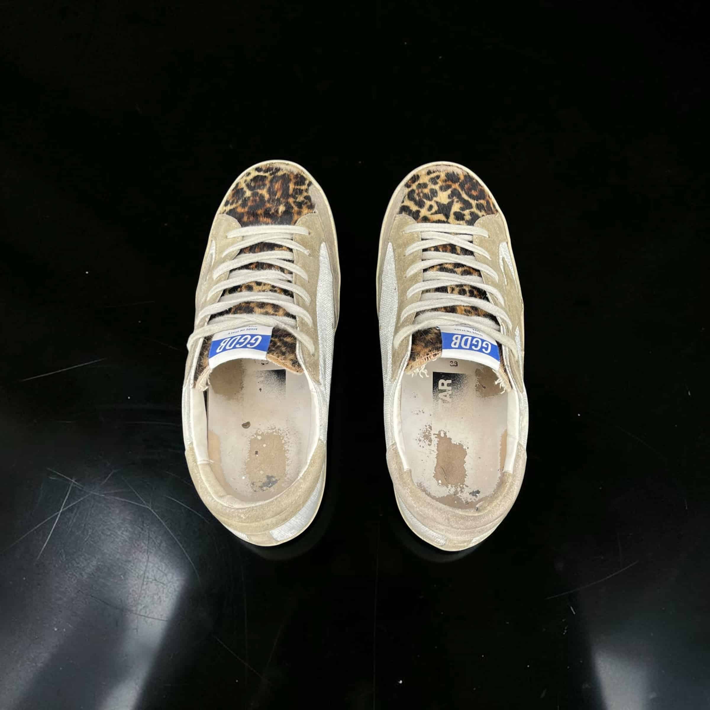 Golden Goose Super Star Argenté/Beige/Léopard 38 – 4