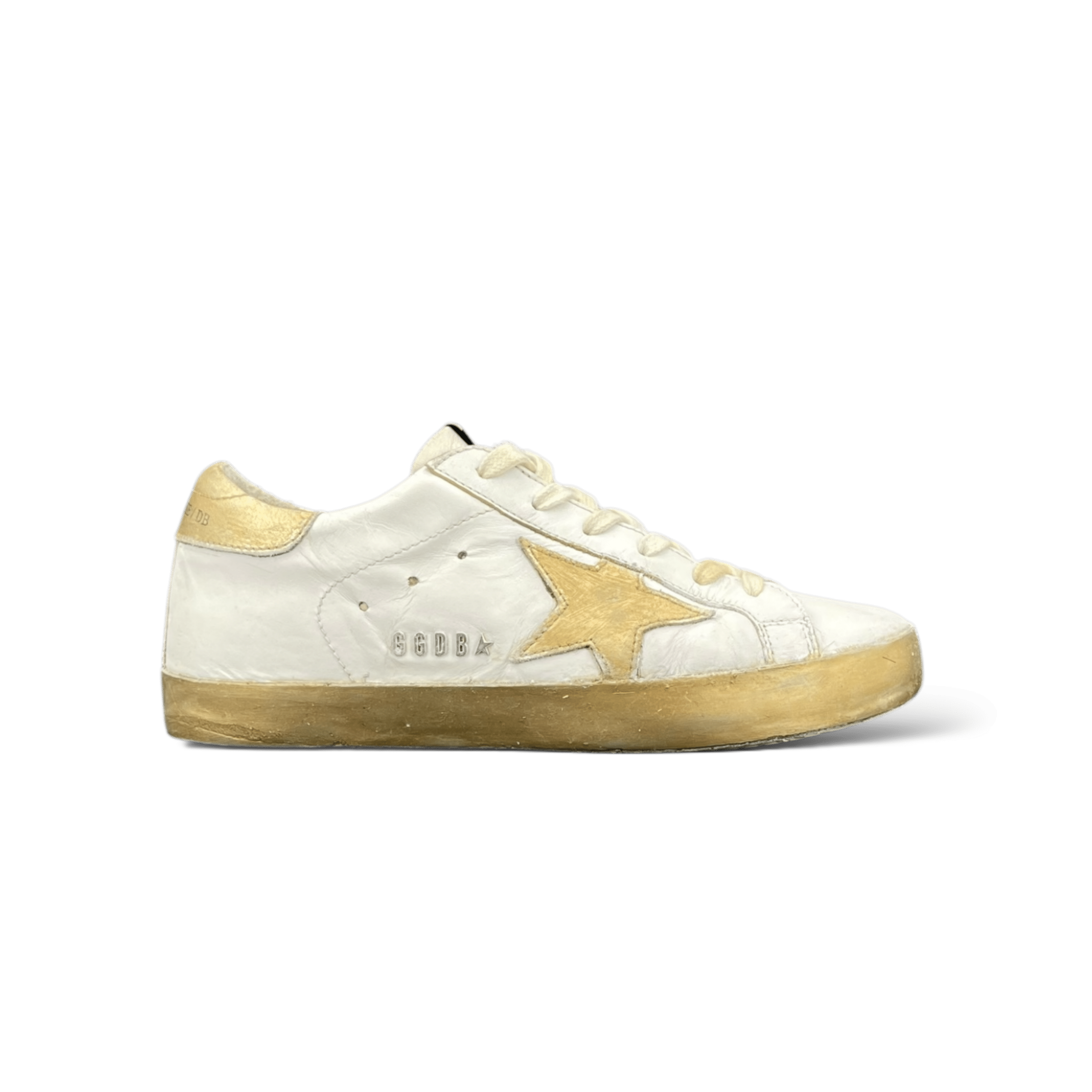 Golden Goose Super Star Blanc/Doré 36