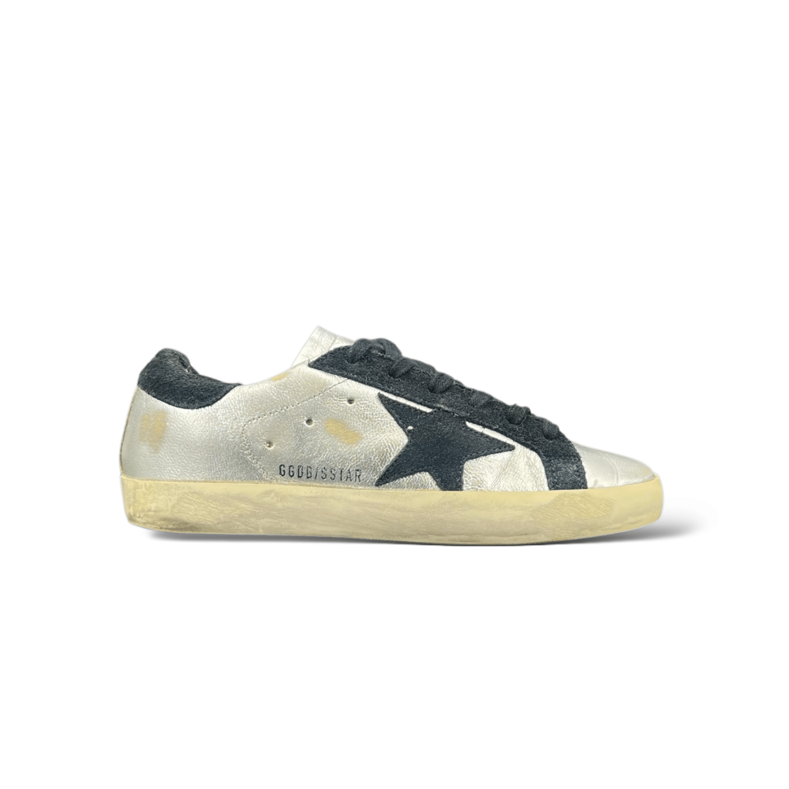 Golden Goose Super Star Argenté/Noir 36
