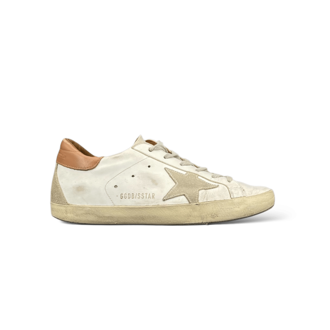 Golden Goose Super Star Blanc/Camel/Beige 37