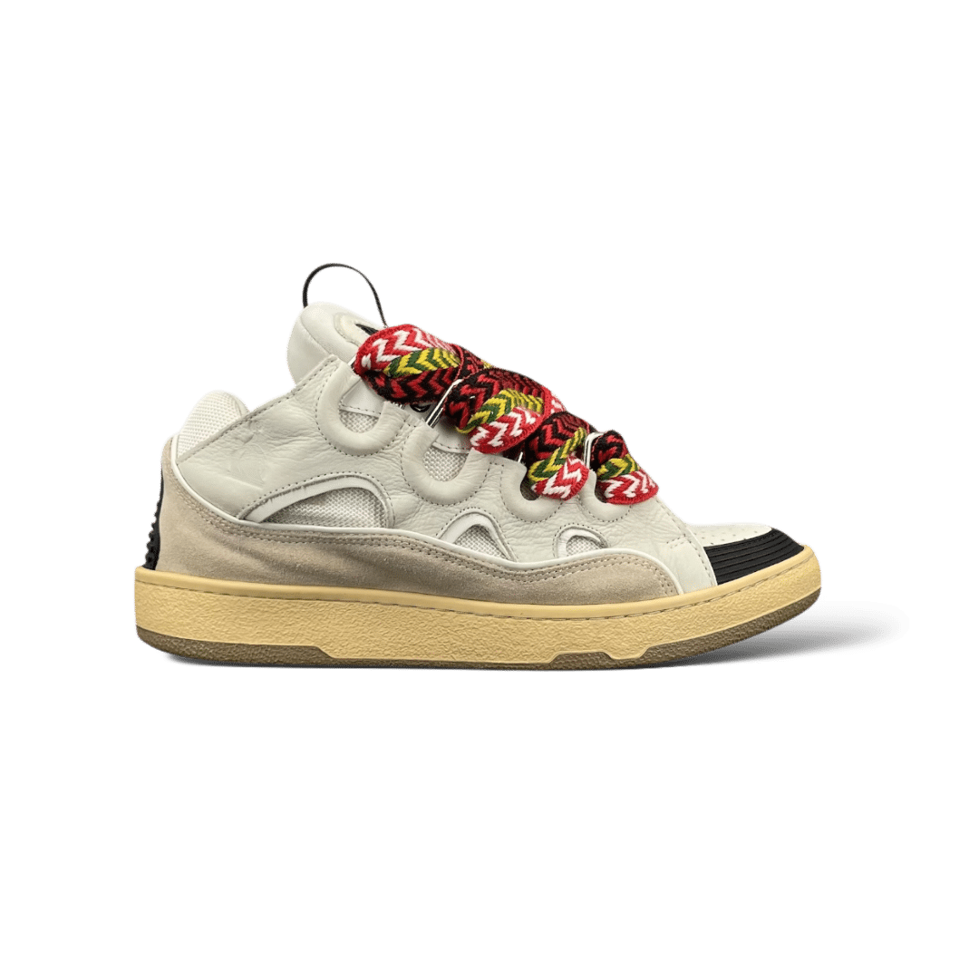 Lanvin Curb Blanc/Beige/Rouge 41
