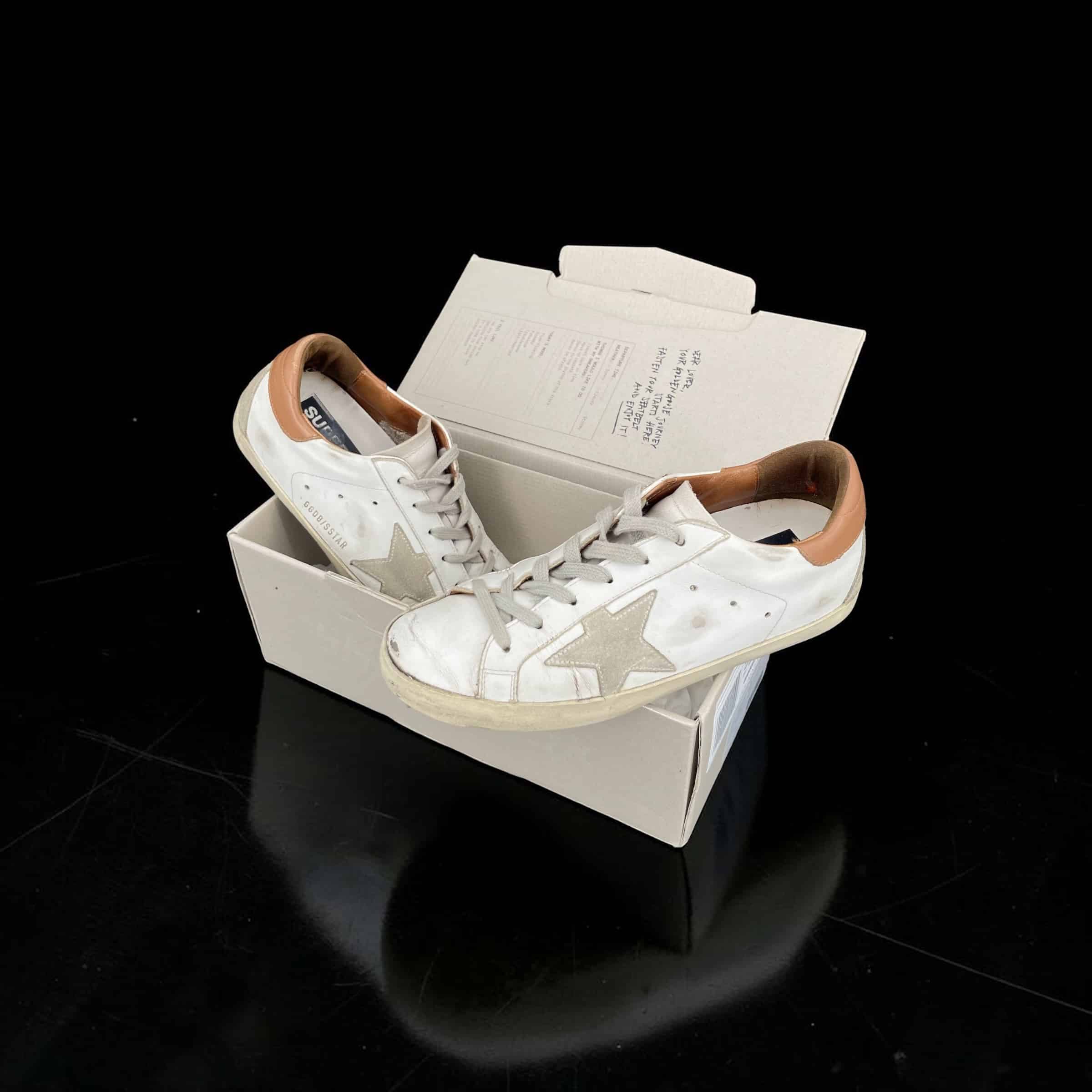 Golden Goose Super Star Blanc/Camel/Beige 37 – 7