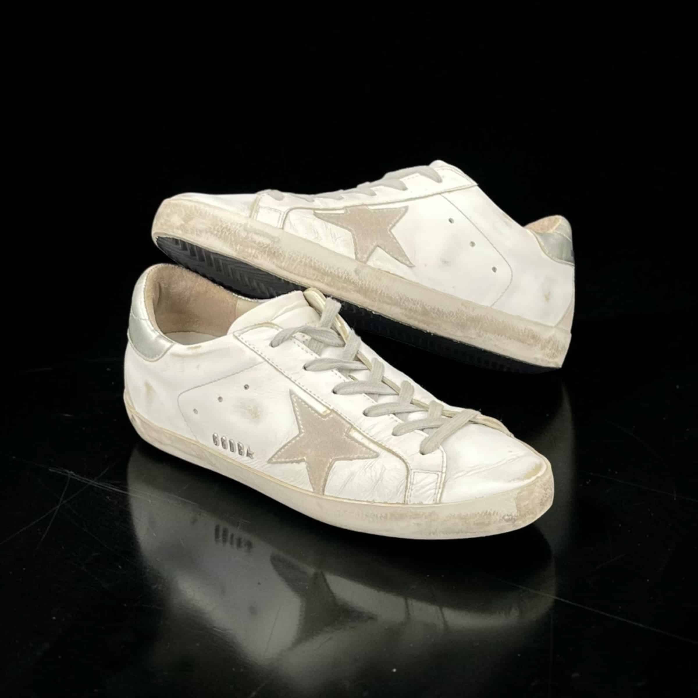 Golden Goose Super Star Blanc/Argenté/Beige 38 – 2
