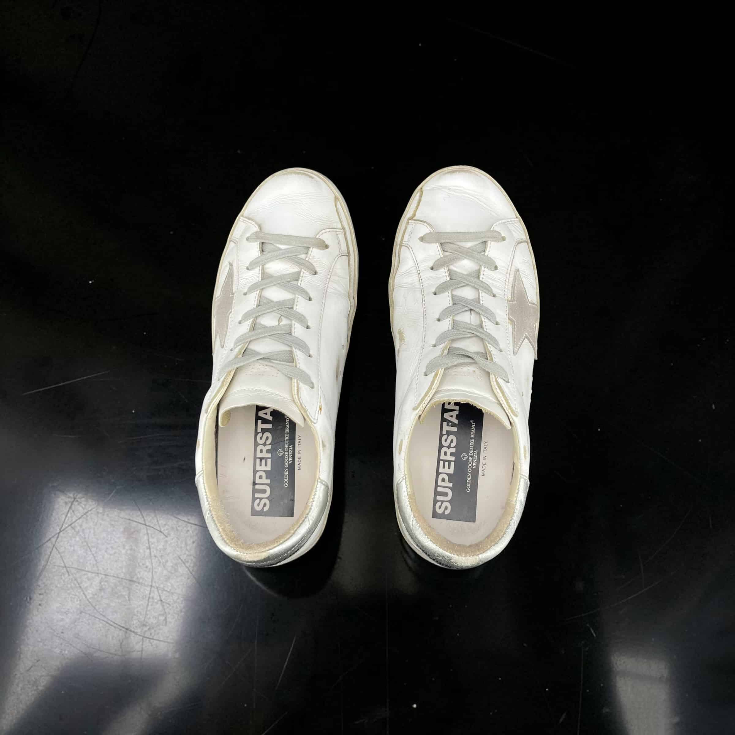Golden Goose Super Star Blanc/Argenté/Beige 38 – 4