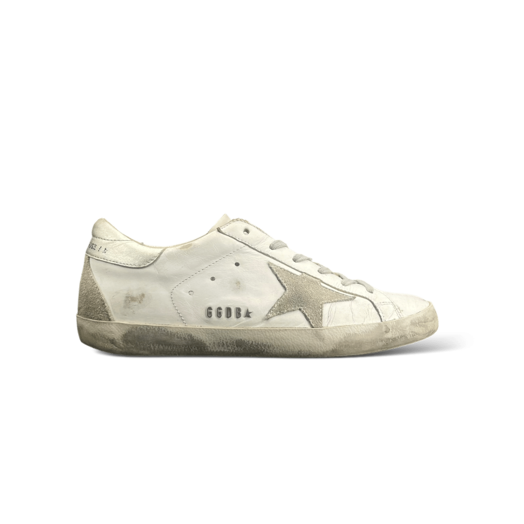 Golden Goose Super Star Blanches et Argentées 37