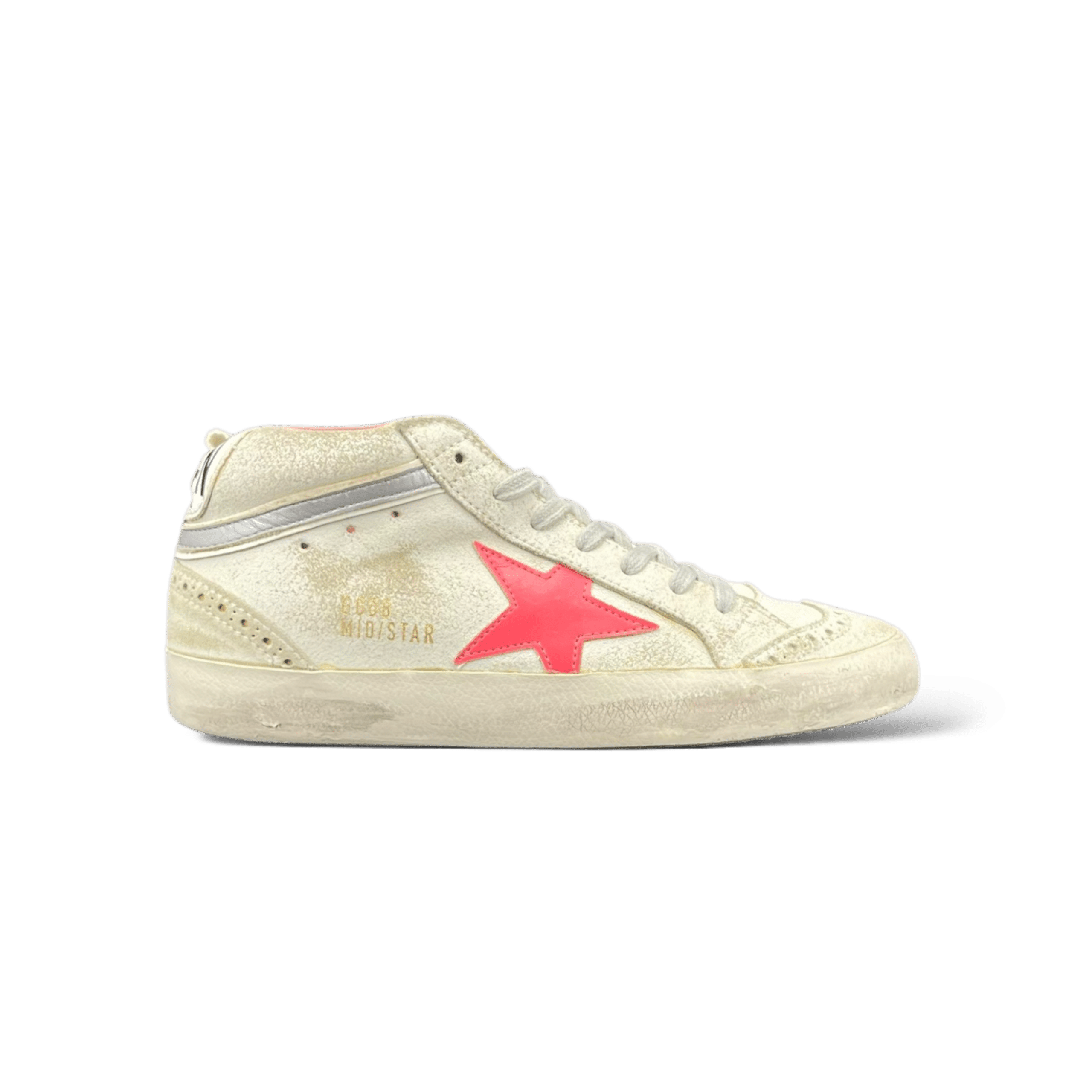 Golden Goose Mid Star Blanc/Gris/Rose 35