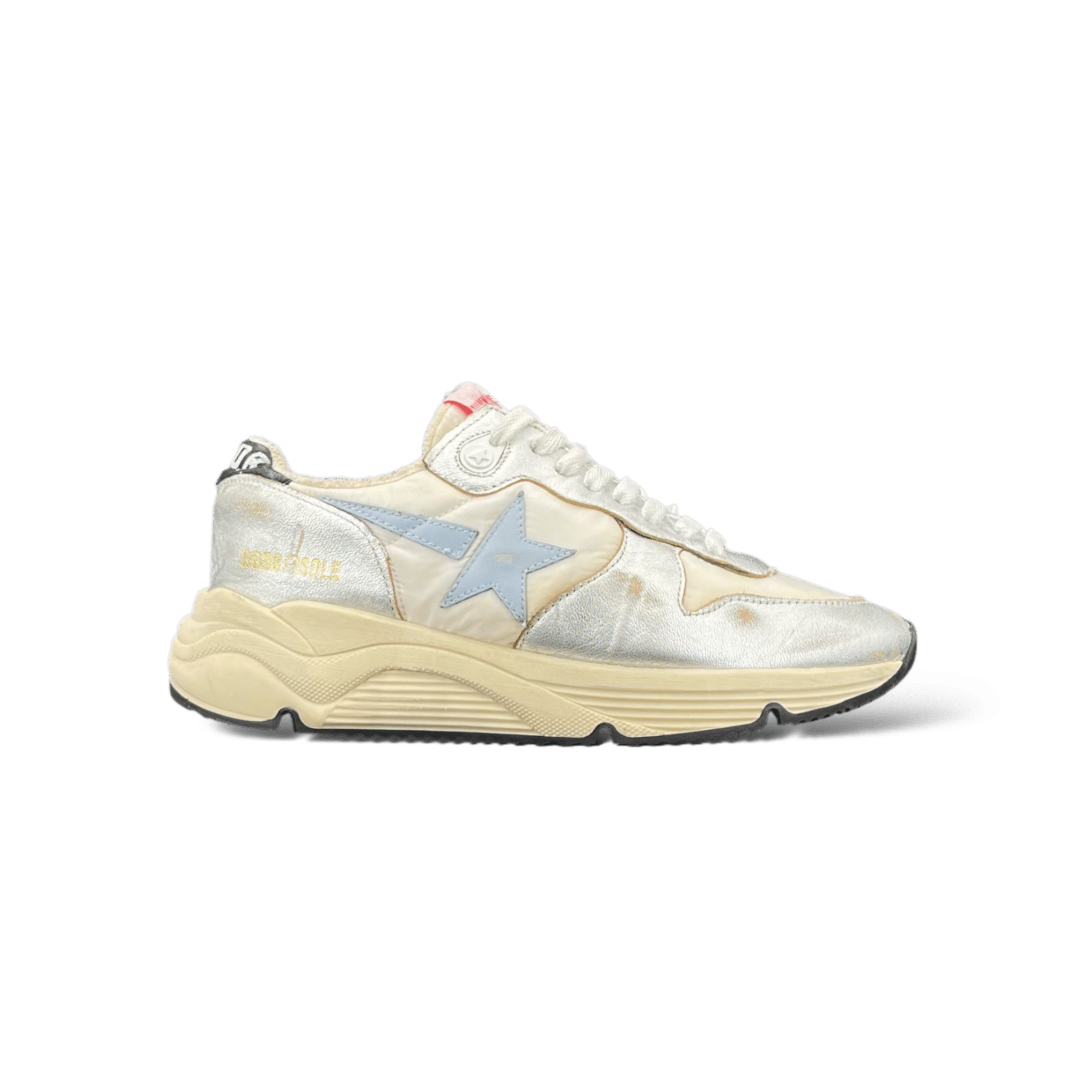 Golden Goose Running Argenté/Blanc/Bleu Ciel 36