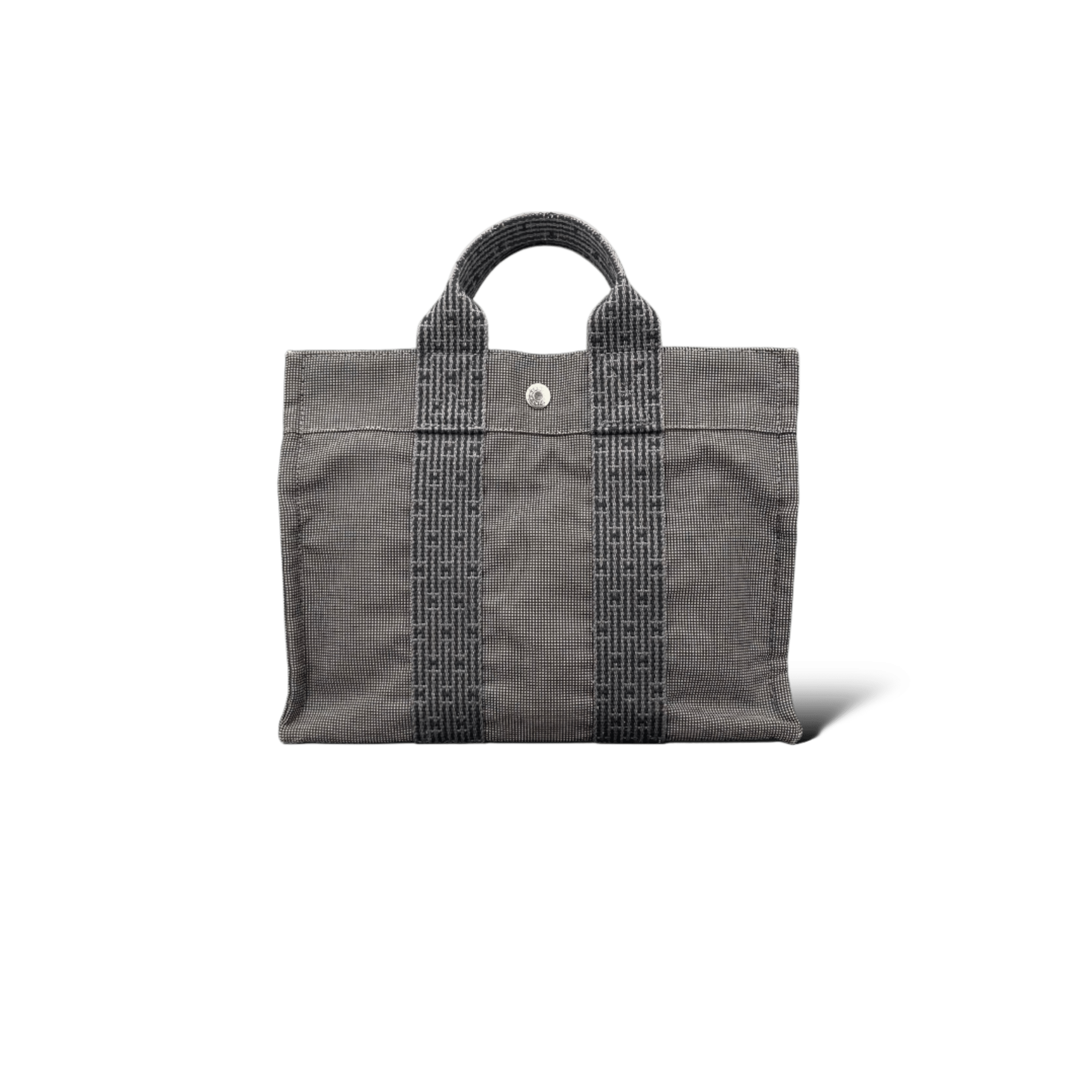 Hermès Cabas Gris Foncé Small