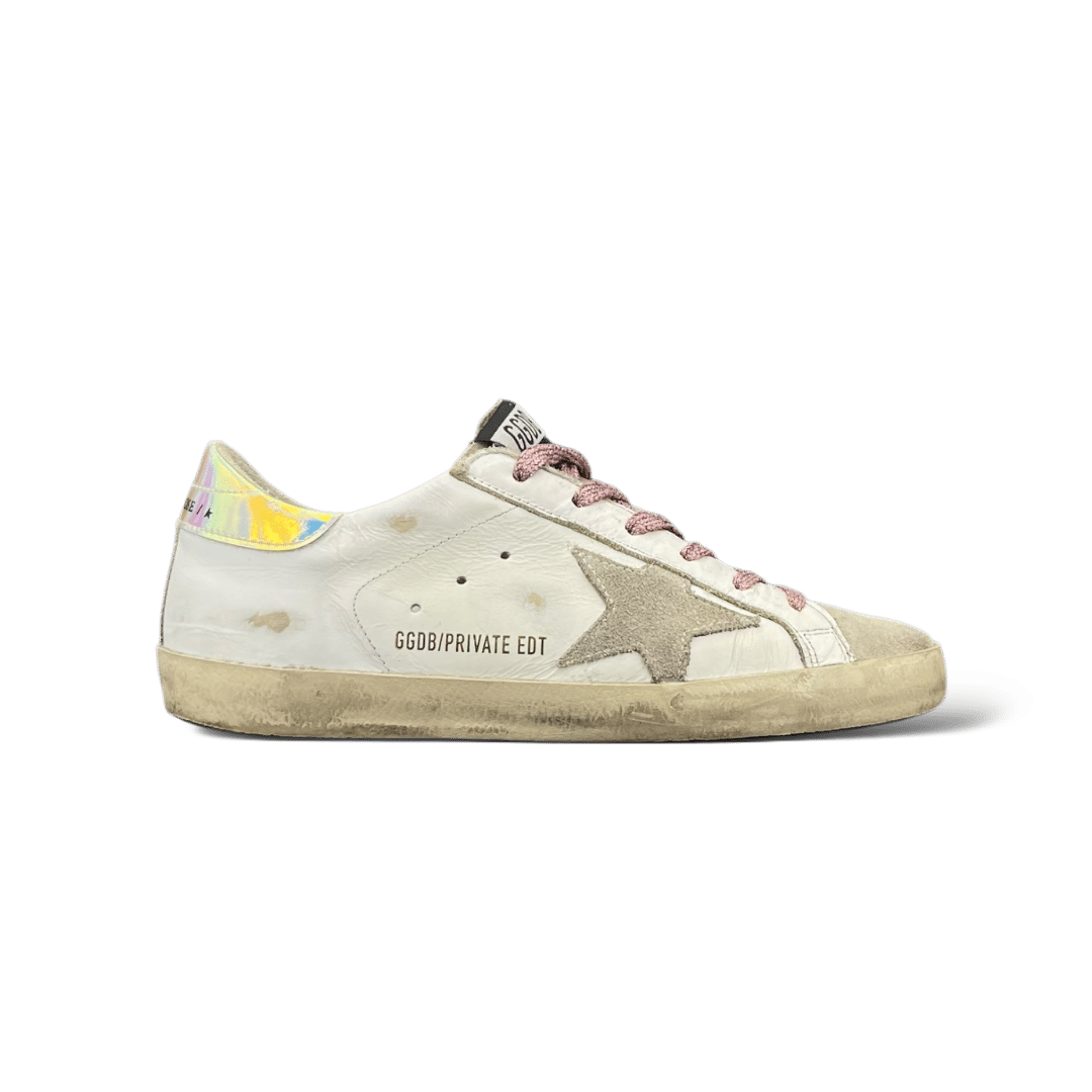 Golden Goose Super Star / Blanc / Rose / 37