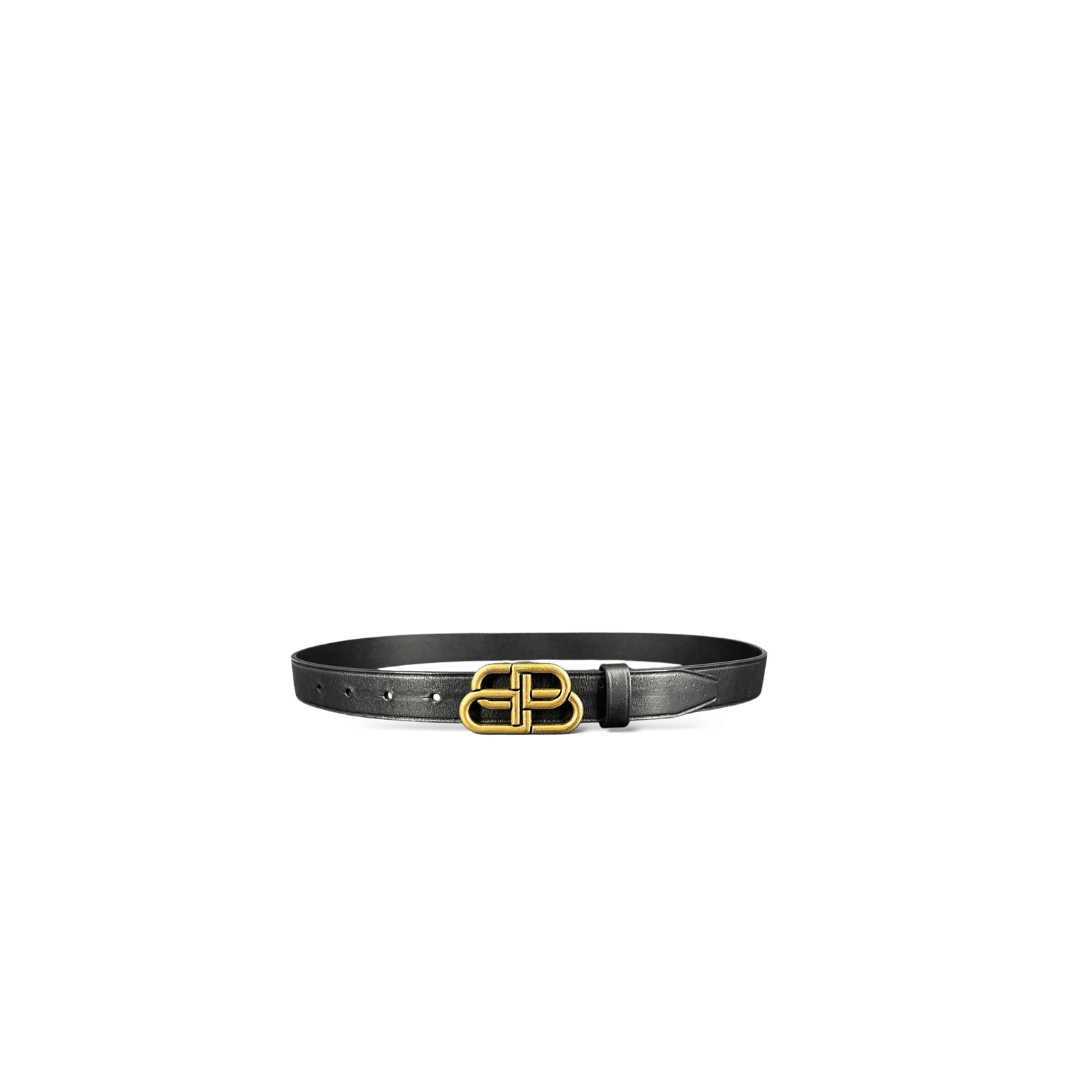 Balenciaga Ceinture BB / Noir / Or / Taille Unique
