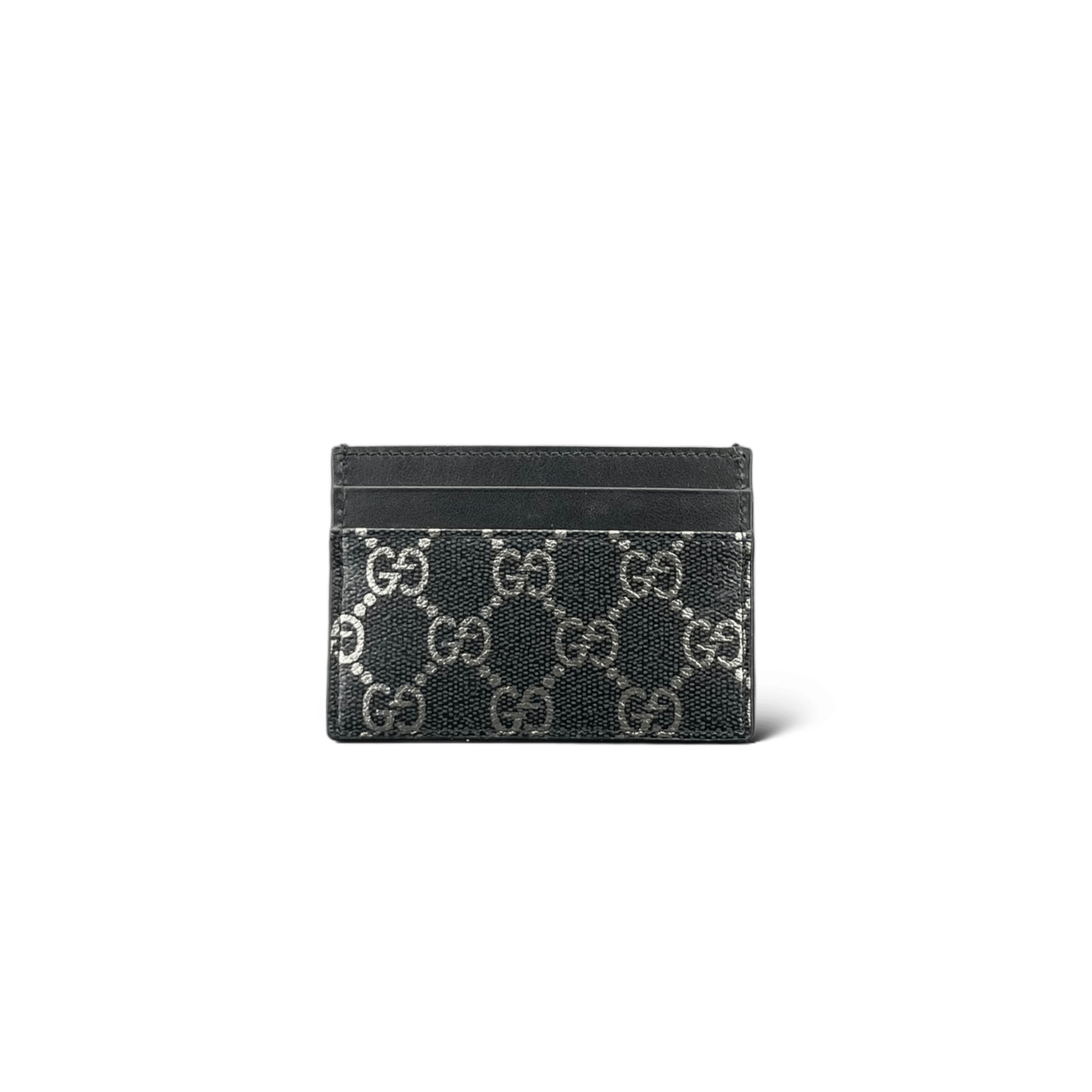 Gucci Porte carte Noir/Argenté Small