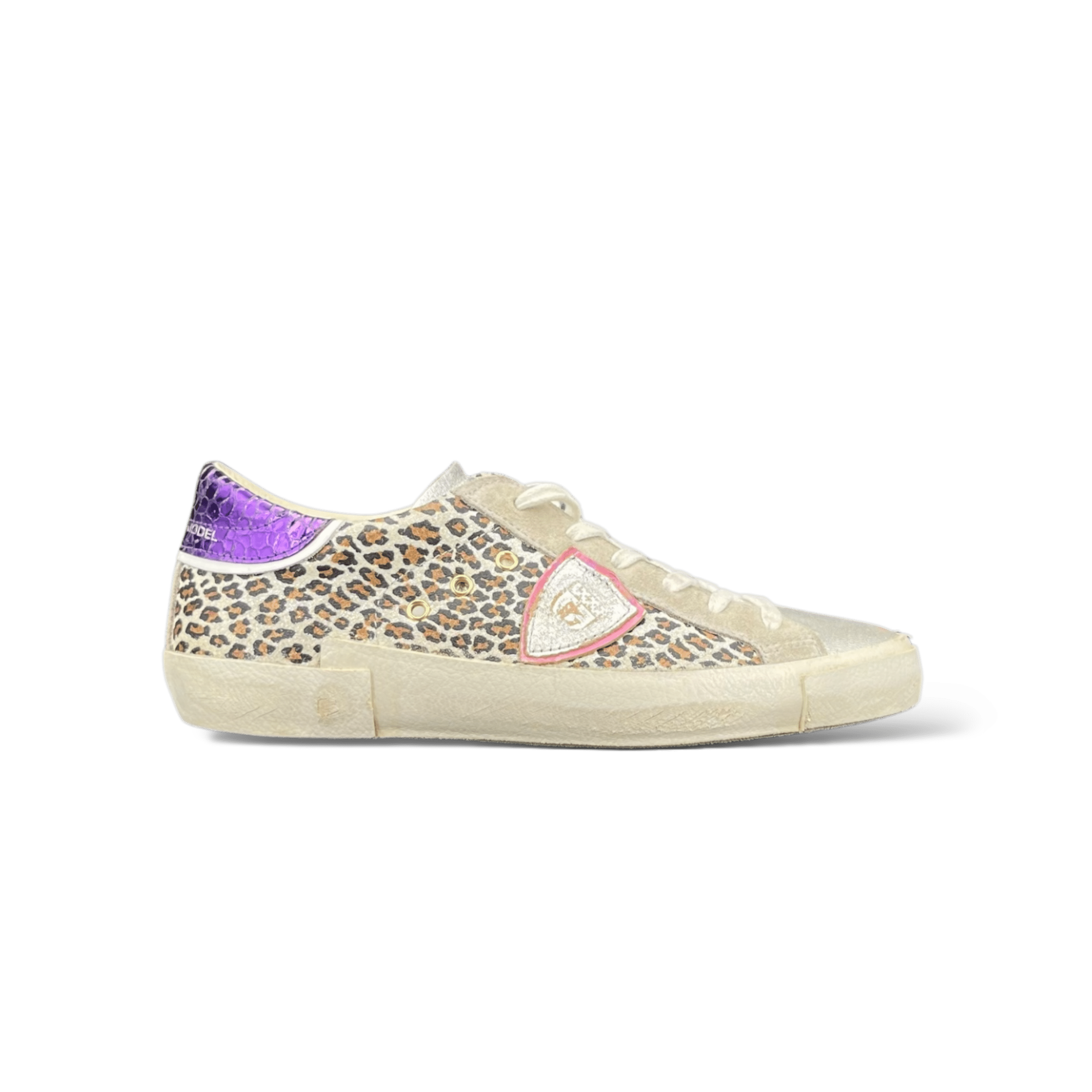 Philippe model PRSX Léopard/Beige/violet/Argenté 36