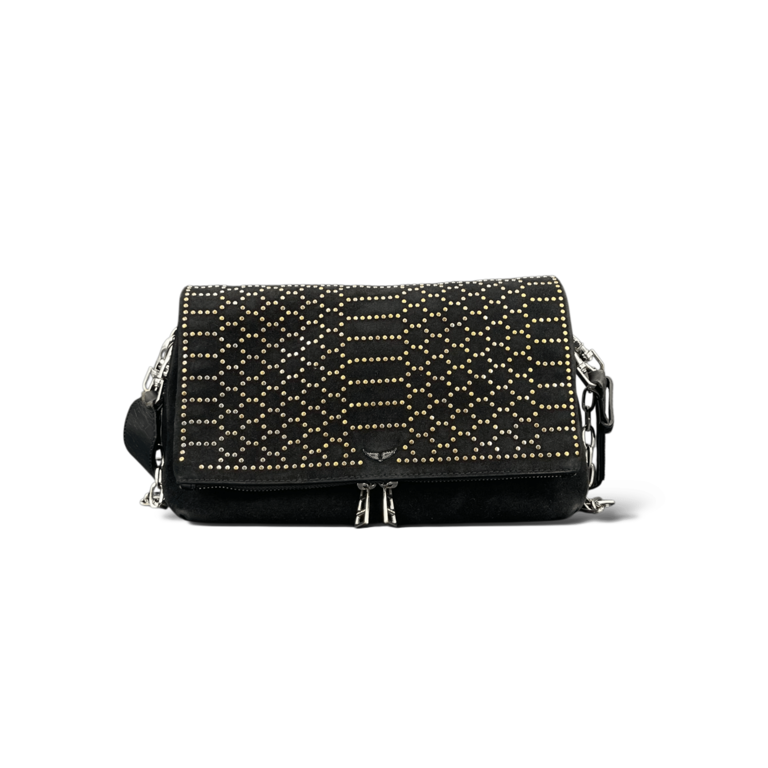 Zadig et Voltaire Rocky Noir/Doré/Argenté Médium