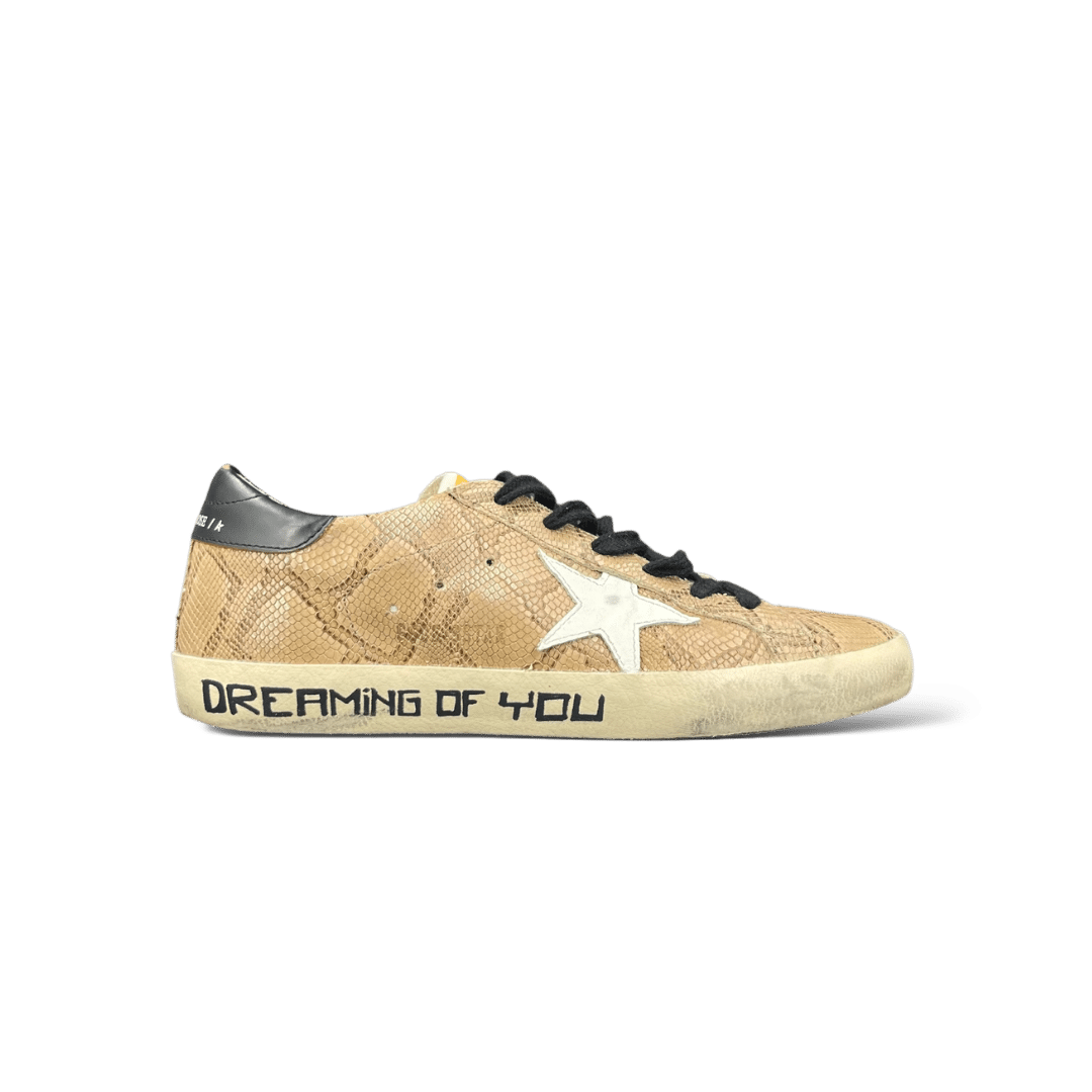Golden Goose Super Star / Marron / Serpent / Noir / Blanc / 39